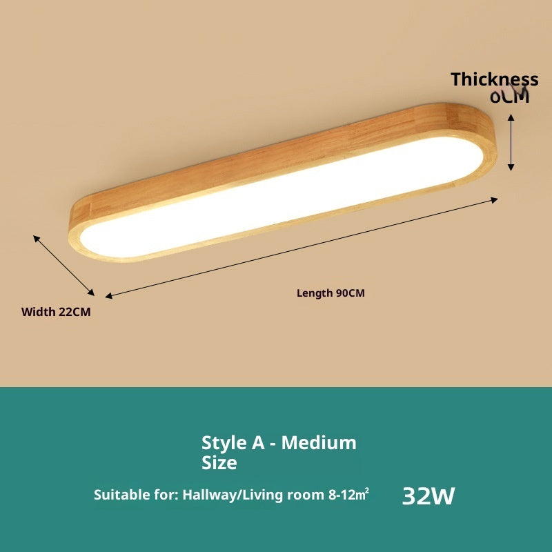 Puzzle Ceiling Lamp Strip Solid Wood Lamp