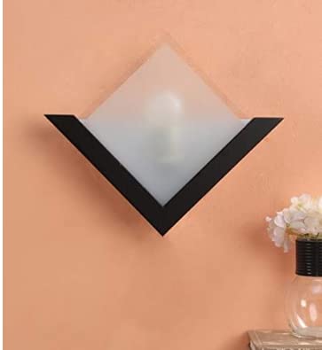 Areezo Antique Look Bottle Shaped Glass Wall Lamp Wall Light Decorative Lamp Hotels Pubs Cafés Room Decorative (Wooden Glass wall light)