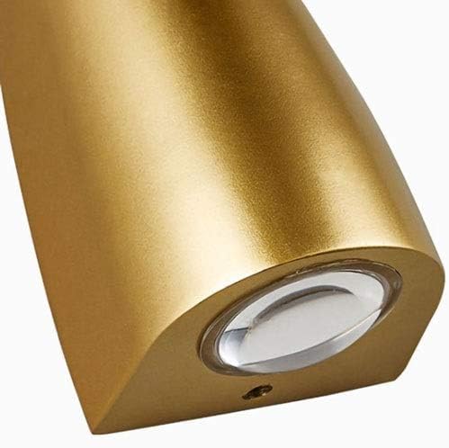 FILLISKA® 6 Watt LED Indoor/Outdoor UP/Down Creative Wall Light, Warm White, IP-65 Rainproof & Shockproof Body. (Gold)
