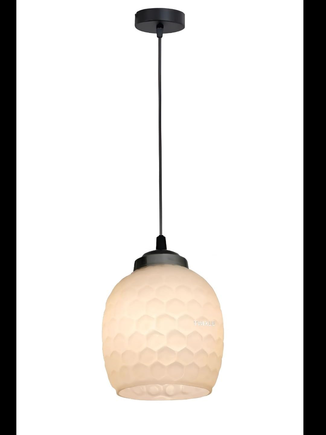 Handmade Pendant Light, Glass, Ceiling Lamp, Home Decor Items, Hanging Ceiling Decorative Chandelier, Fancy Glass for Home Decor (Honeycomb Glass) (Without Bulb)