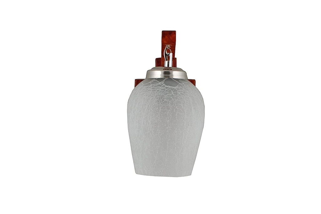 Areezo Antique Look Bottle Shaped Glass Wall Lamp Wall Light Decorative Lamp Hotels Pubs Cafés Room Decorative (Wooden Glass wall light)