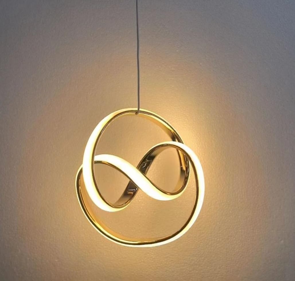 kinis American Spiral Style Led Pendant Lamp for Dinning Table/Led Hanging Light for Bedroom/Led Ceiling Light for Living Room/Led Ceiling Pendant Lamp for Drying Room/Home/Office/Restaurants/Bar etc