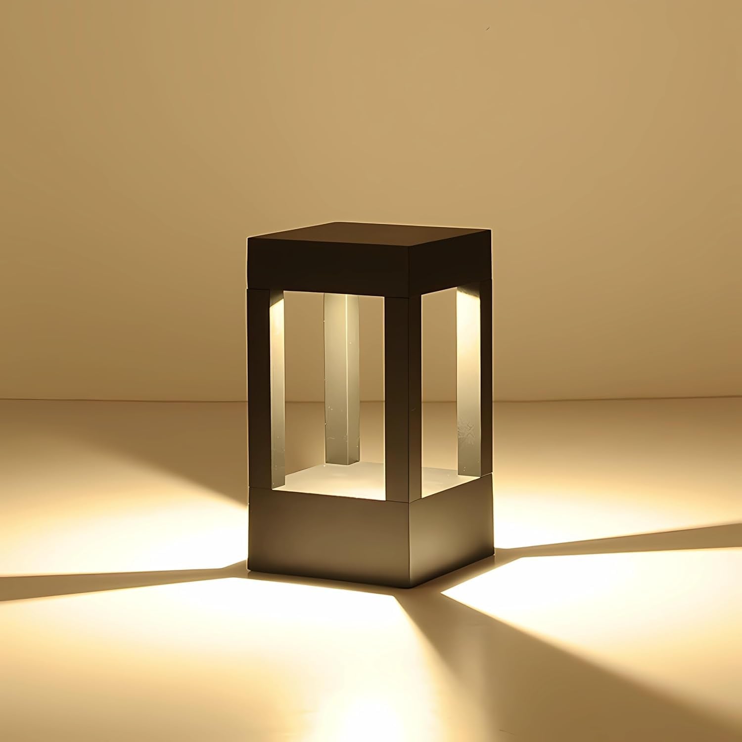 Outdoor Gate Light – Waterproof LED Pillar Lamp in Grey Finish Ideal for Entrance & Boundary (Pack of 2)