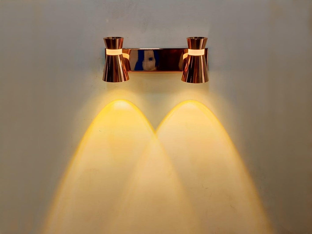 FILLISKA® 3 in 1 Double Wall spot/Picture/Display/Mirror Light with Adjustable Head and Colour Changing Function (RoseGold-397)