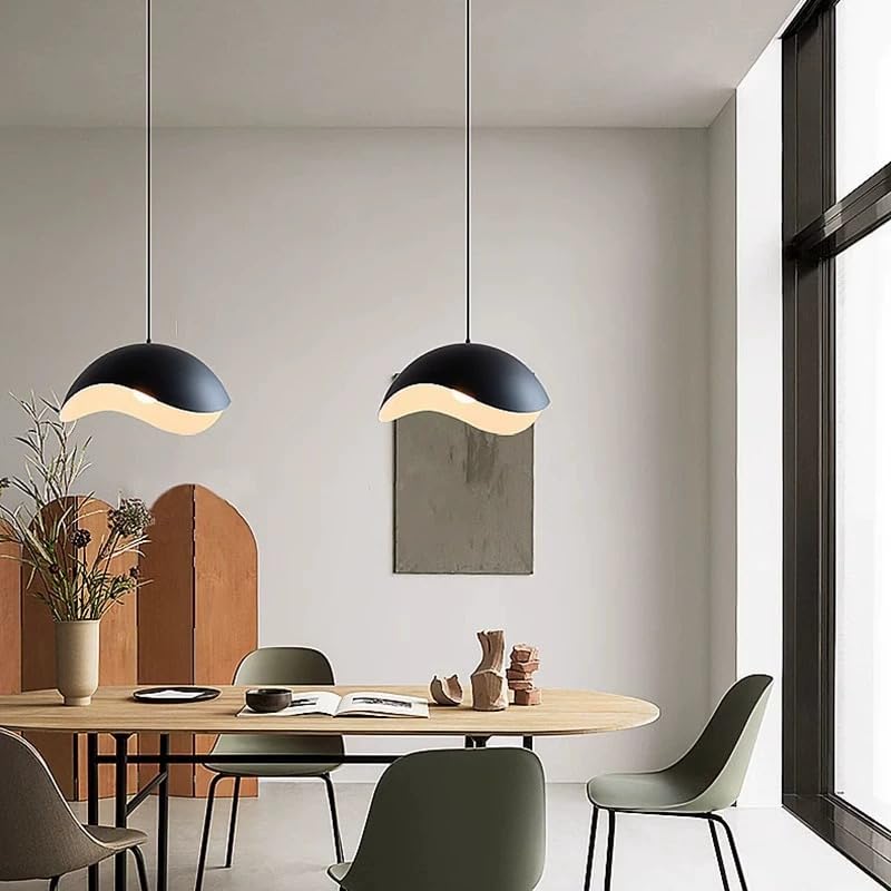 Smartway® - Black Genaro Hanging Ceiling Lamps Pendant Light for Bedroom| Living Room| Restaurants| Dining| Coffee Shop| Home and Office E27 Socket + (Bulb Not Included)