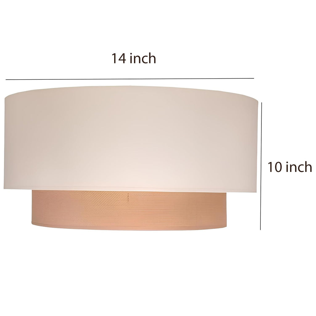 AKWAY Jute Hanging Lamp | Boho Ceiling Lamp for Bedroom, Living Room | Natural Jute Pendant Light | Perfect for Living Room, Dining Room or Office Lighting - (14" D x 10") - Tejas