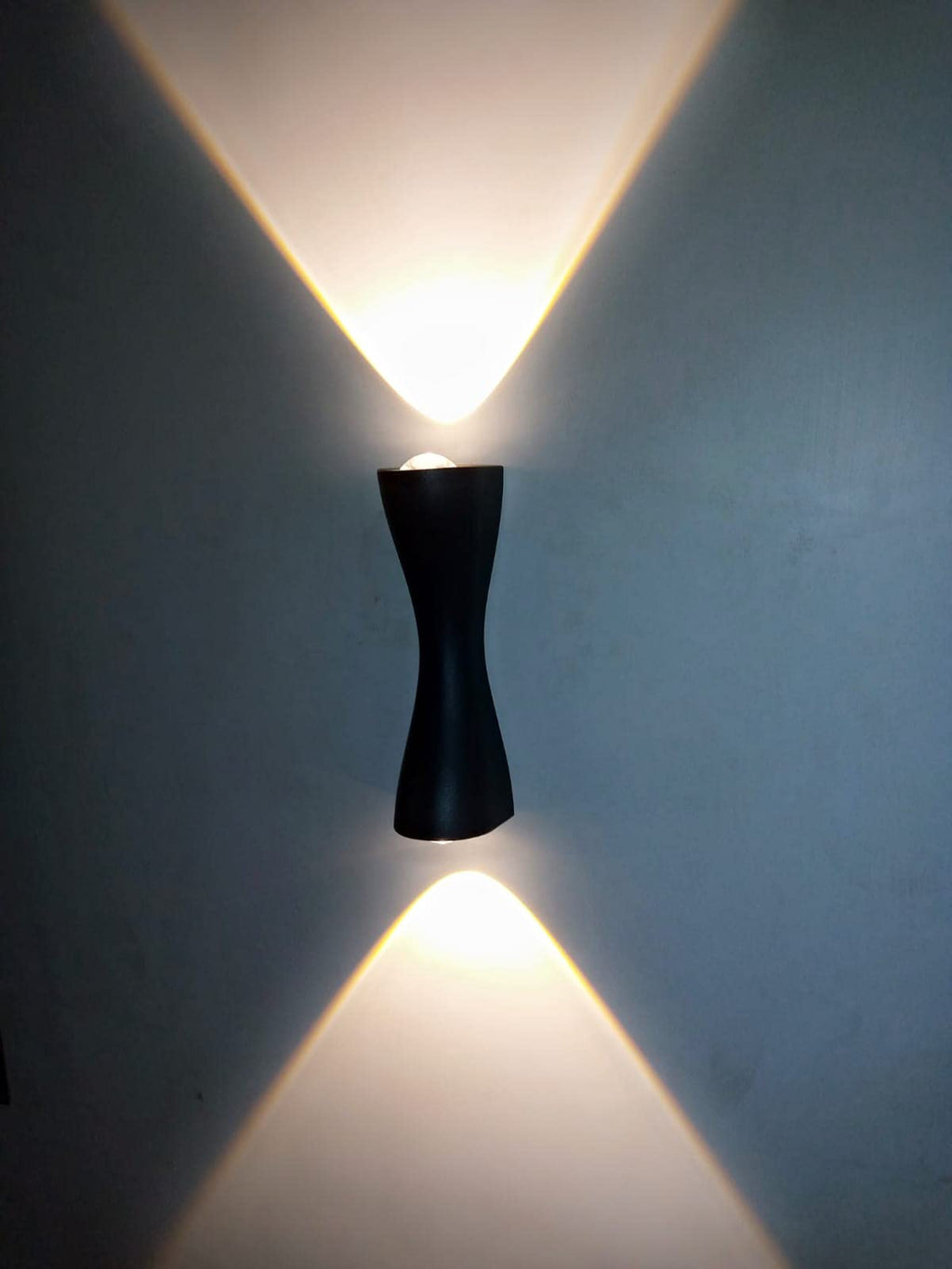 FILLISKA® 6 Watt LED Indoor/Outdoor UP/Down Creative Wall Light, Warm White, IP-65 Rainproof & Shockproof Body. (Gold)