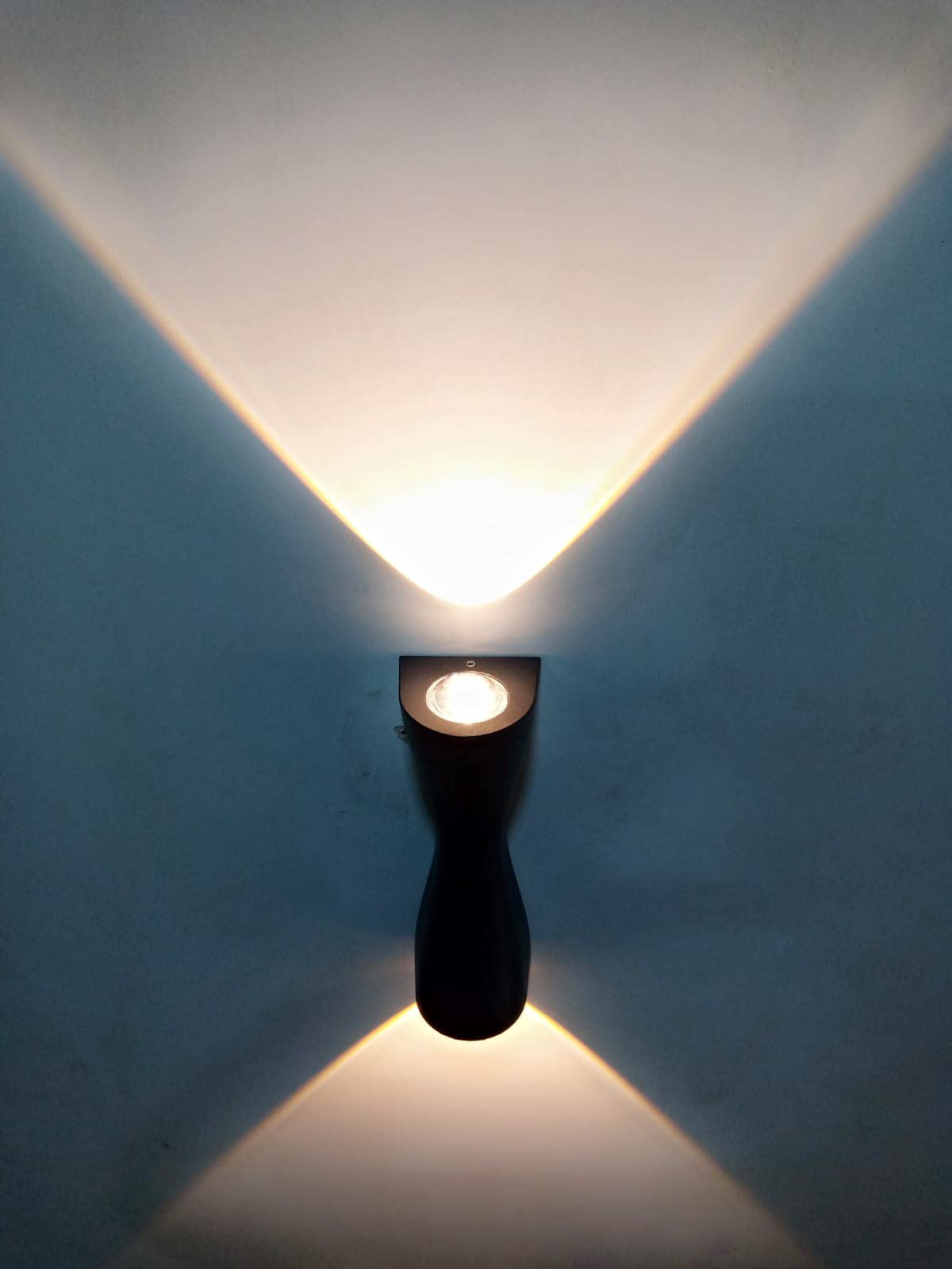 FILLISKA® 6 Watt LED Indoor/Outdoor UP/Down Creative Wall Light, Warm White, IP-65 Rainproof & Shockproof Body. (Gold)