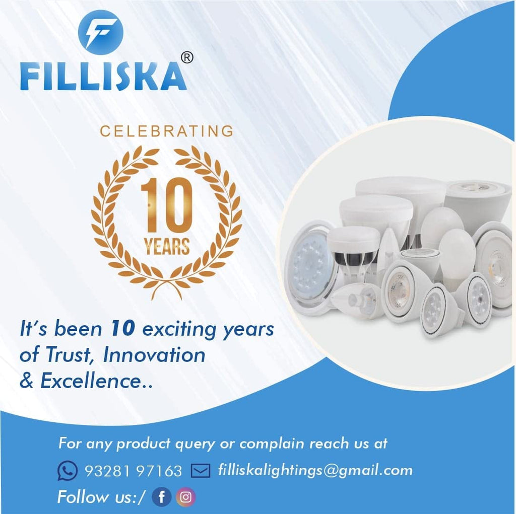 FILLISKA® 6 Watt LED Indoor/Outdoor UP/Down Creative Wall Light, Warm White, IP-65 Rainproof & Shockproof Body. (Gold)