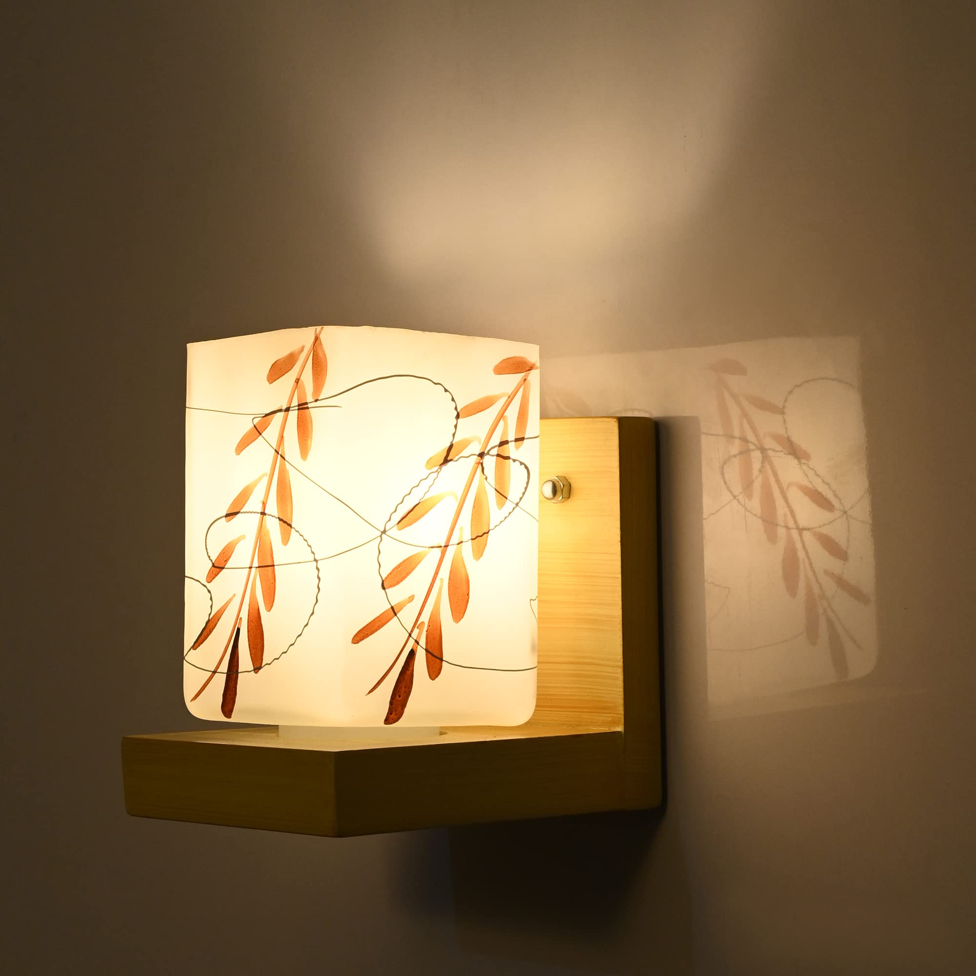 Mahganya Industries Designer Home Decorative Modern Wall lamp for Living Room, Bedside, Bedroom, Decorative Light for Indoor Application Without Bulb (Wood,) (Style 1) (Style1)