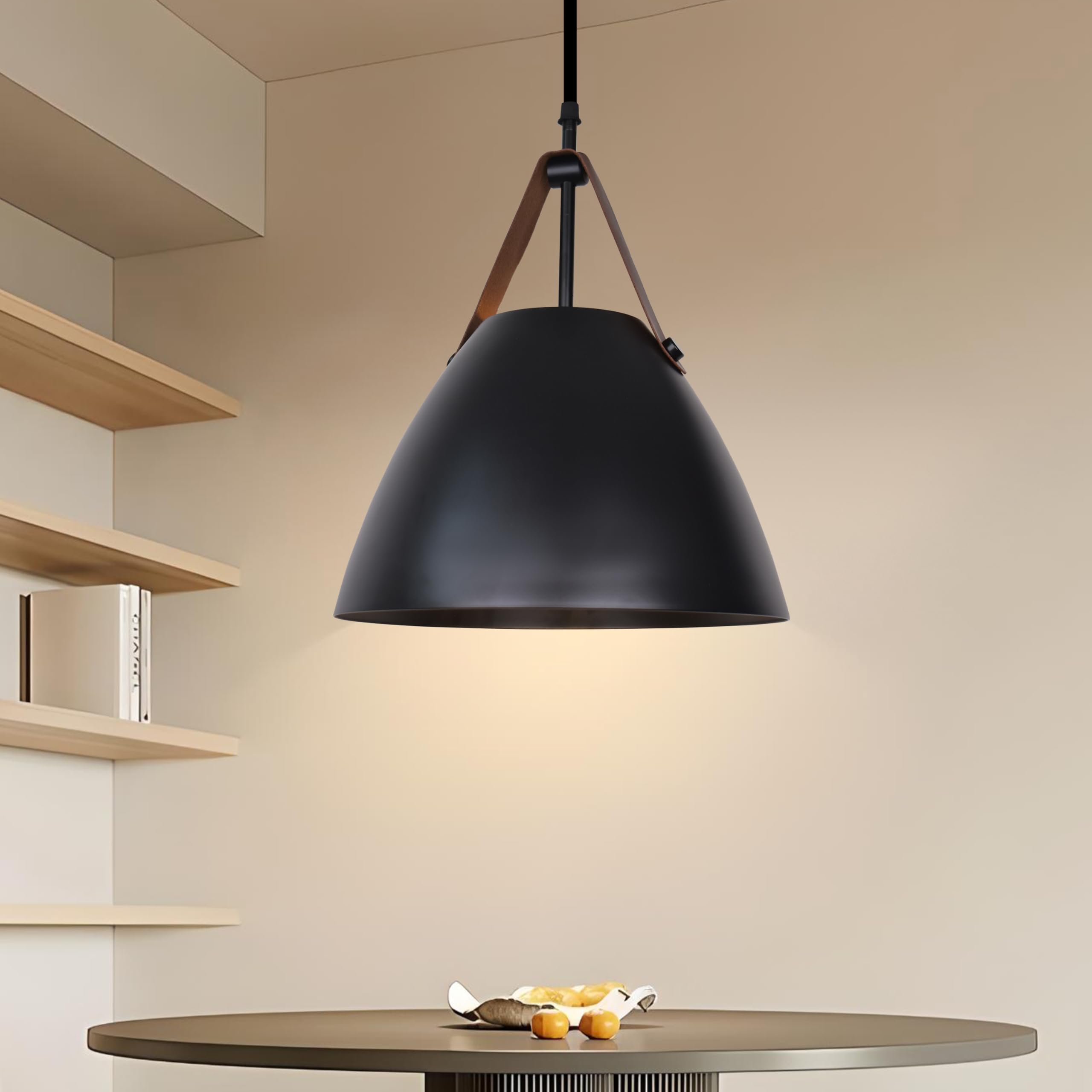 Smartway® - Black Genaro Hanging Ceiling Lamps Pendant Light for Bedroom| Living Room| Restaurants| Dining| Coffee Shop| Home and Office E27 Socket + (Bulb Not Included)