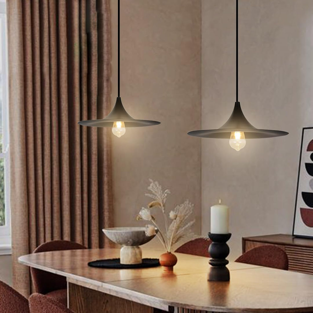 Smartway® - Black Genaro Hanging Ceiling Lamps Pendant Light for Bedroom| Living Room| Restaurants| Dining| Coffee Shop| Home and Office E27 Socket + (Bulb Not Included)