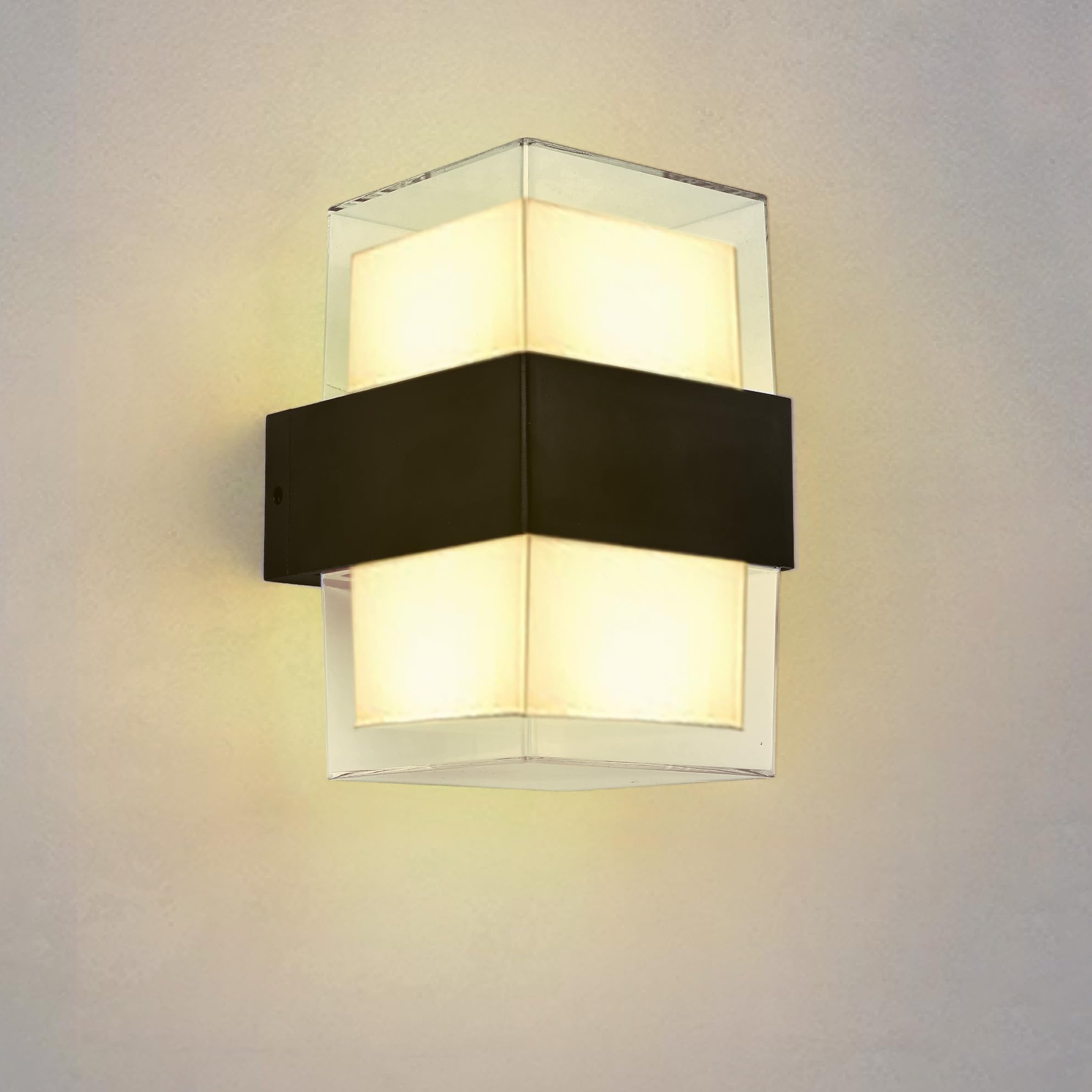 Gesto 10W Waterproof Led Wall Light for Home Decoration – Up Down 2-Way LED Wall Lamp | IP65 Outdoor Fancy Wall Lights for Balcony,Gate,Elevation,Garden,Patio | Decorative Wall Mount Light -Pack of 1