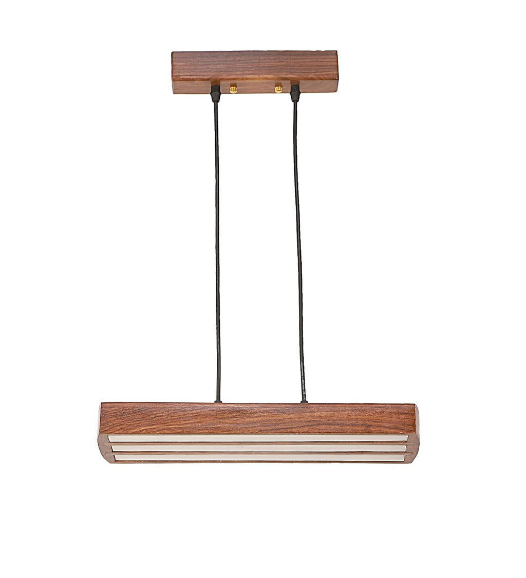 Green House Handmade Sheesham Wood Hanging Pendant Ceiling Light | 27W Warm White LED | Luxurious Home Decor | Bedroom, Living Room, Dining Room, Kitchen, Hallway