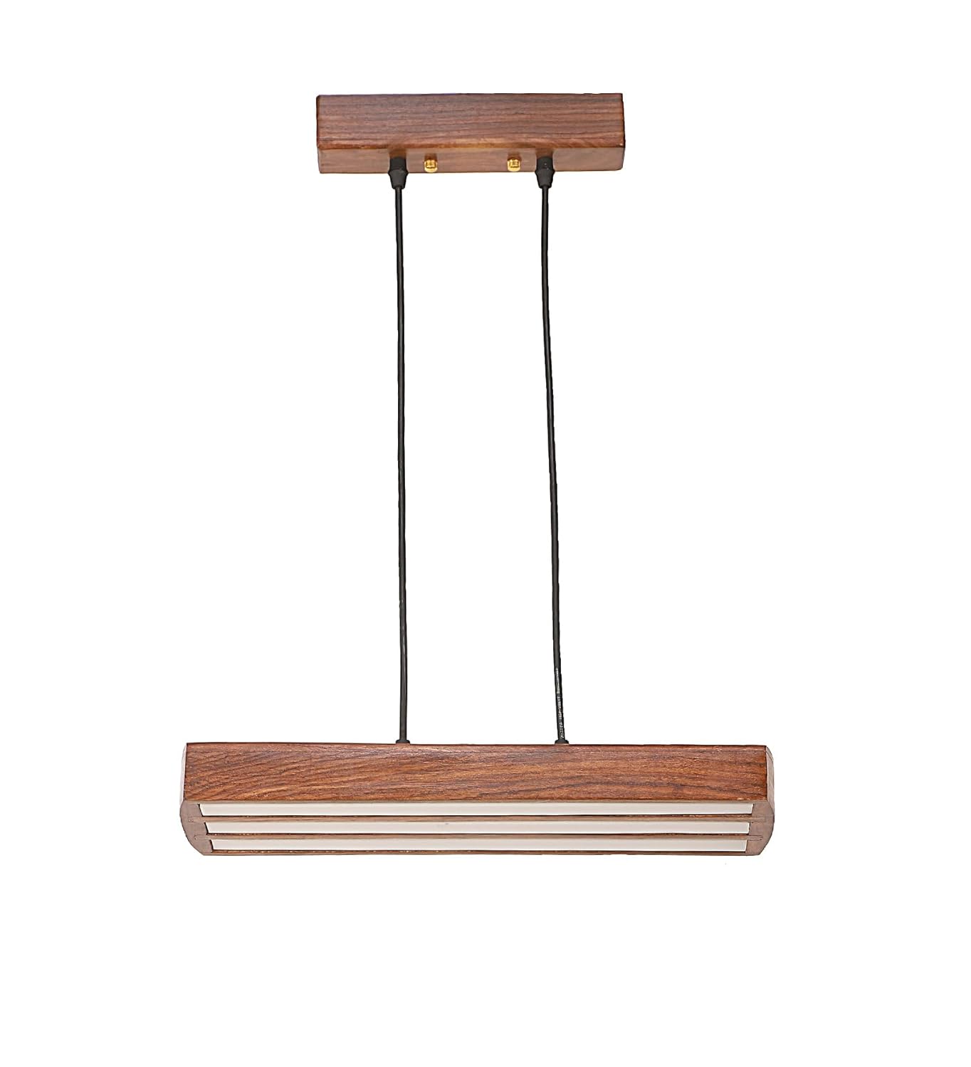 Green House Handmade Sheesham Wood Hanging Pendant Ceiling Light | 27W Warm White LED | Luxurious Home Decor | Bedroom, Living Room, Dining Room, Kitchen, Hallway