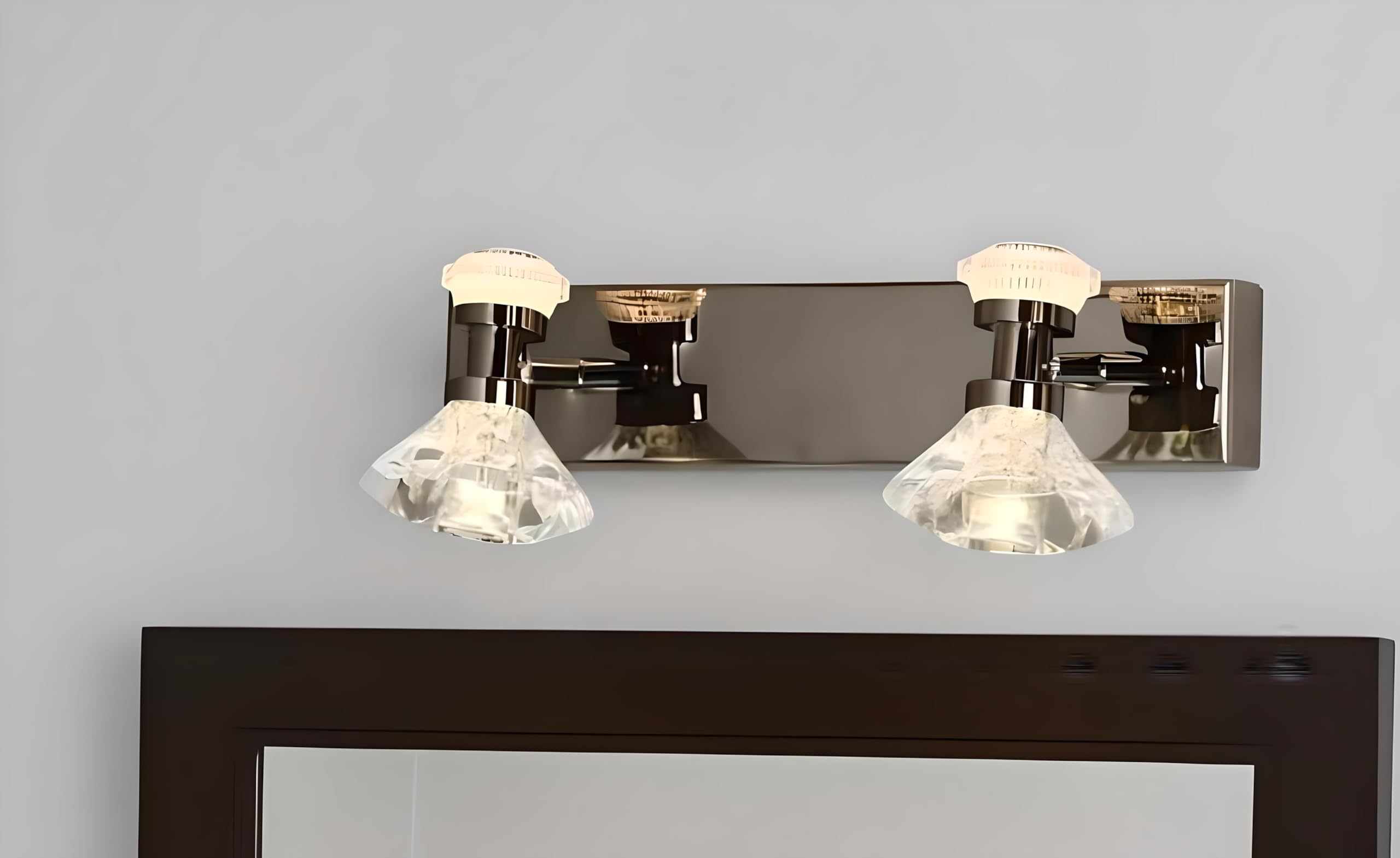 FILLISKA® 3 in 1 Double Wall spot/Picture/Display/Mirror Light with Adjustable Head and Colour Changing Function (RoseGold-397)