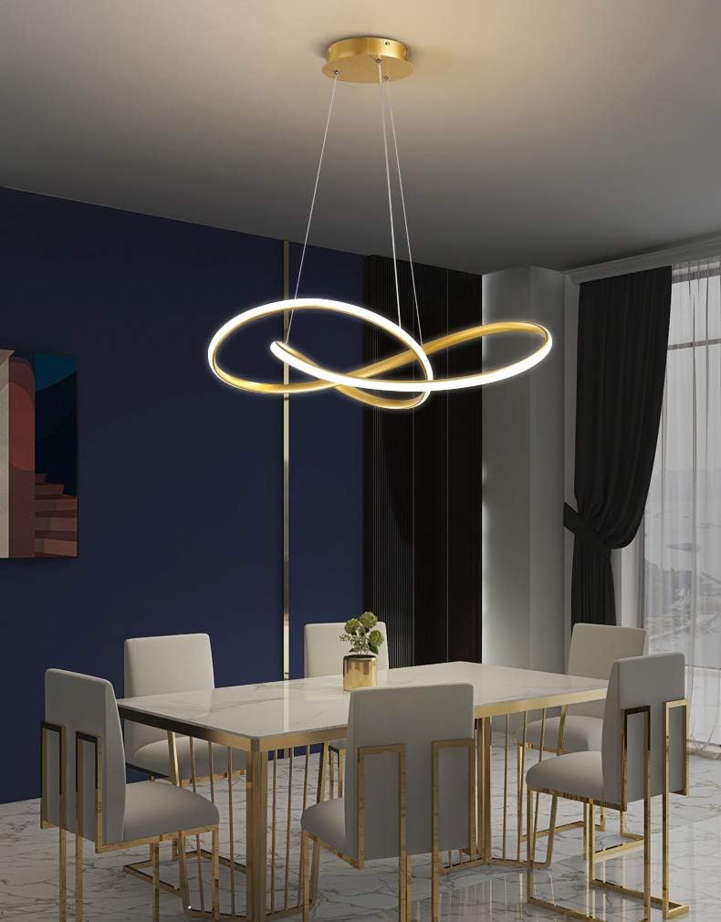 kinis American Spiral Style Led Pendant Lamp for Dinning Table/Led Hanging Light for Bedroom/Led Ceiling Light for Living Room/Led Ceiling Pendant Lamp for Drying Room/Home/Office/Restaurants/Bar etc