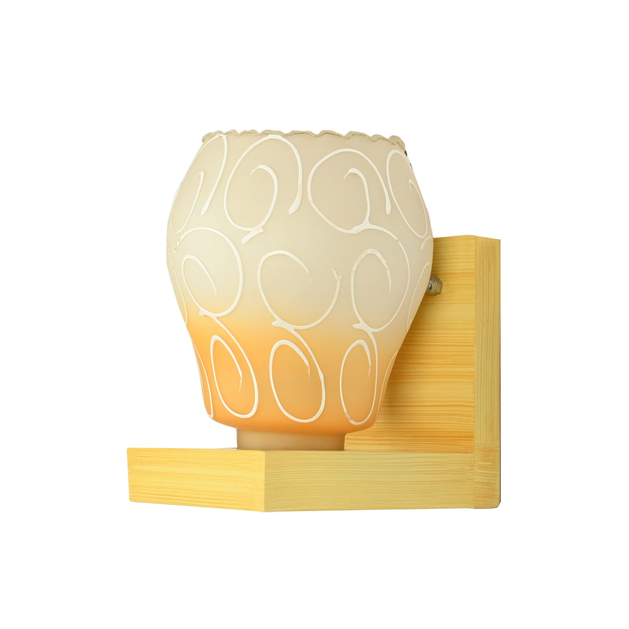 Mahganya Industries Designer Home Decorative Modern Wall lamp for Living Room, Bedside, Bedroom, Decorative Light for Indoor Application Without Bulb (Wood,) (Style 1) (Style1)