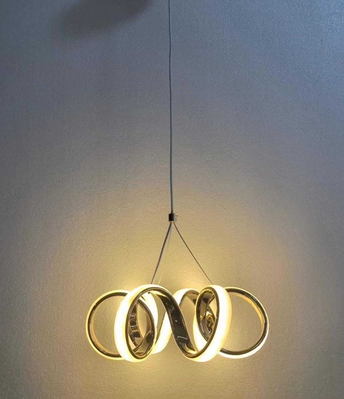 kinis American Spiral Style Led Pendant Lamp for Dinning Table/Led Hanging Light for Bedroom/Led Ceiling Light for Living Room/Led Ceiling Pendant Lamp for Drying Room/Home/Office/Restaurants/Bar etc