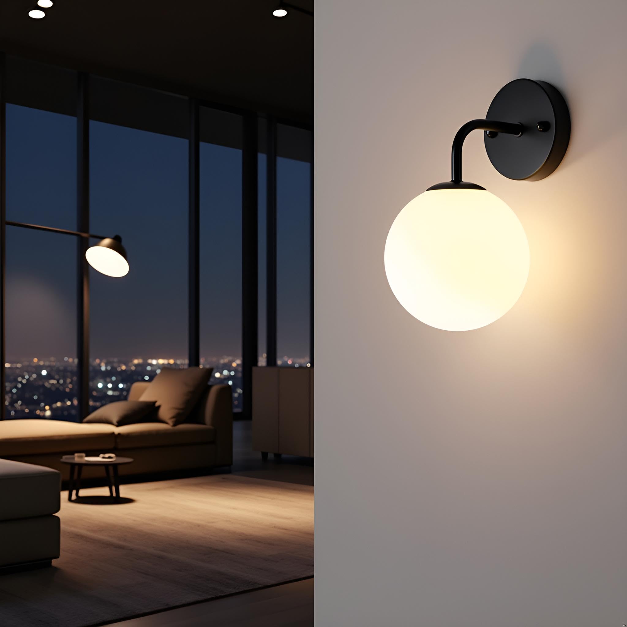 Lyse Decor Wall Lamps for Bedside/Wall Lights Indoor, Wall Lamps for Living Room/Offices/Bathroom and Wall Lights for Home Decoration/Restaurant.Cafe (Pack of 1)