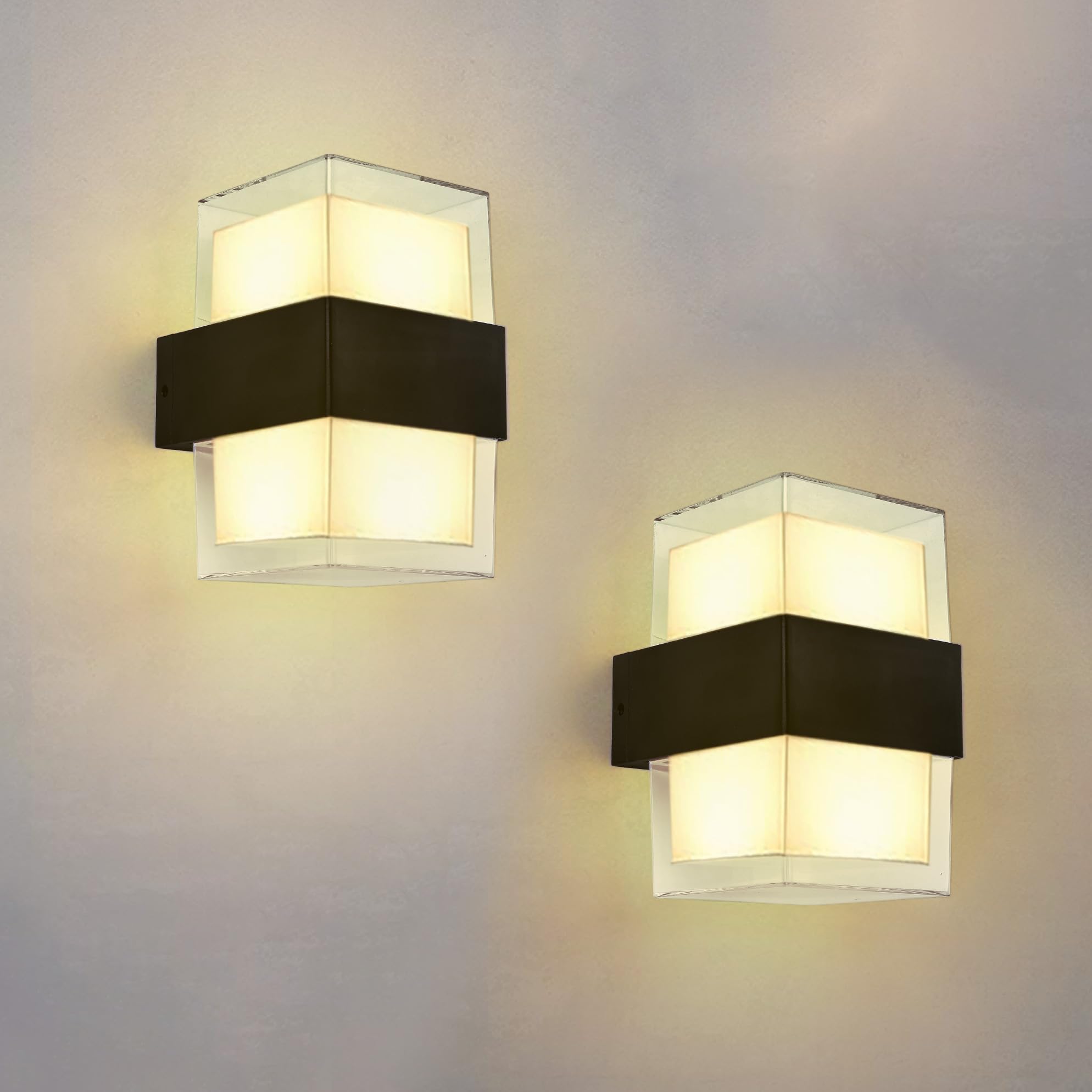 Gesto 10W Waterproof Led Wall Light for Home Decoration – Up Down 2-Way LED Wall Lamp | IP65 Outdoor Fancy Wall Lights for Balcony,Gate,Elevation,Garden,Patio | Decorative Wall Mount Light -Pack of 1