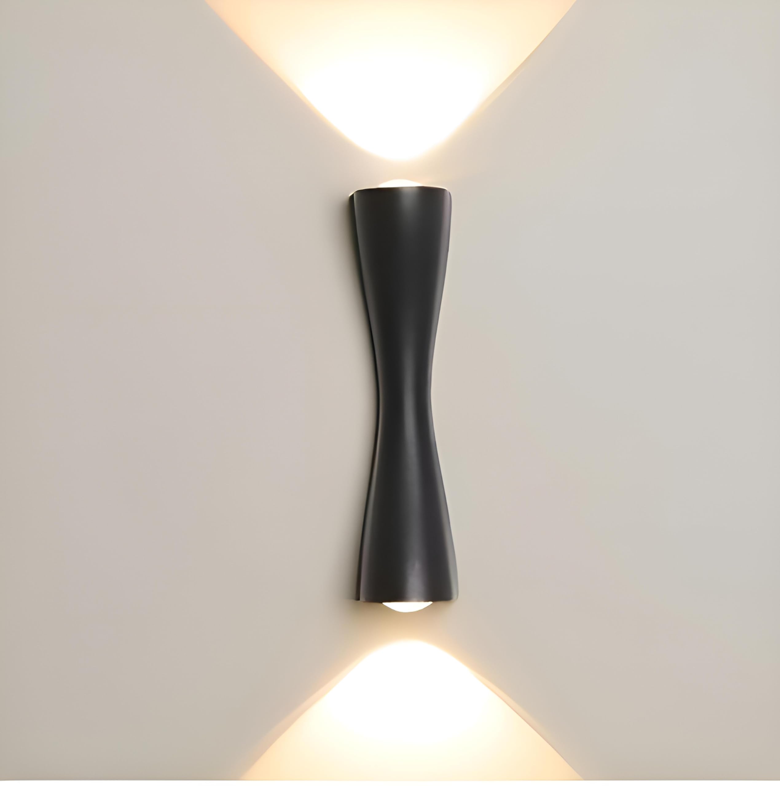 FILLISKA® 6 Watt LED Indoor/Outdoor UP/Down Creative Wall Light, Warm White, IP-65 Rainproof & Shockproof Body. (Gold)