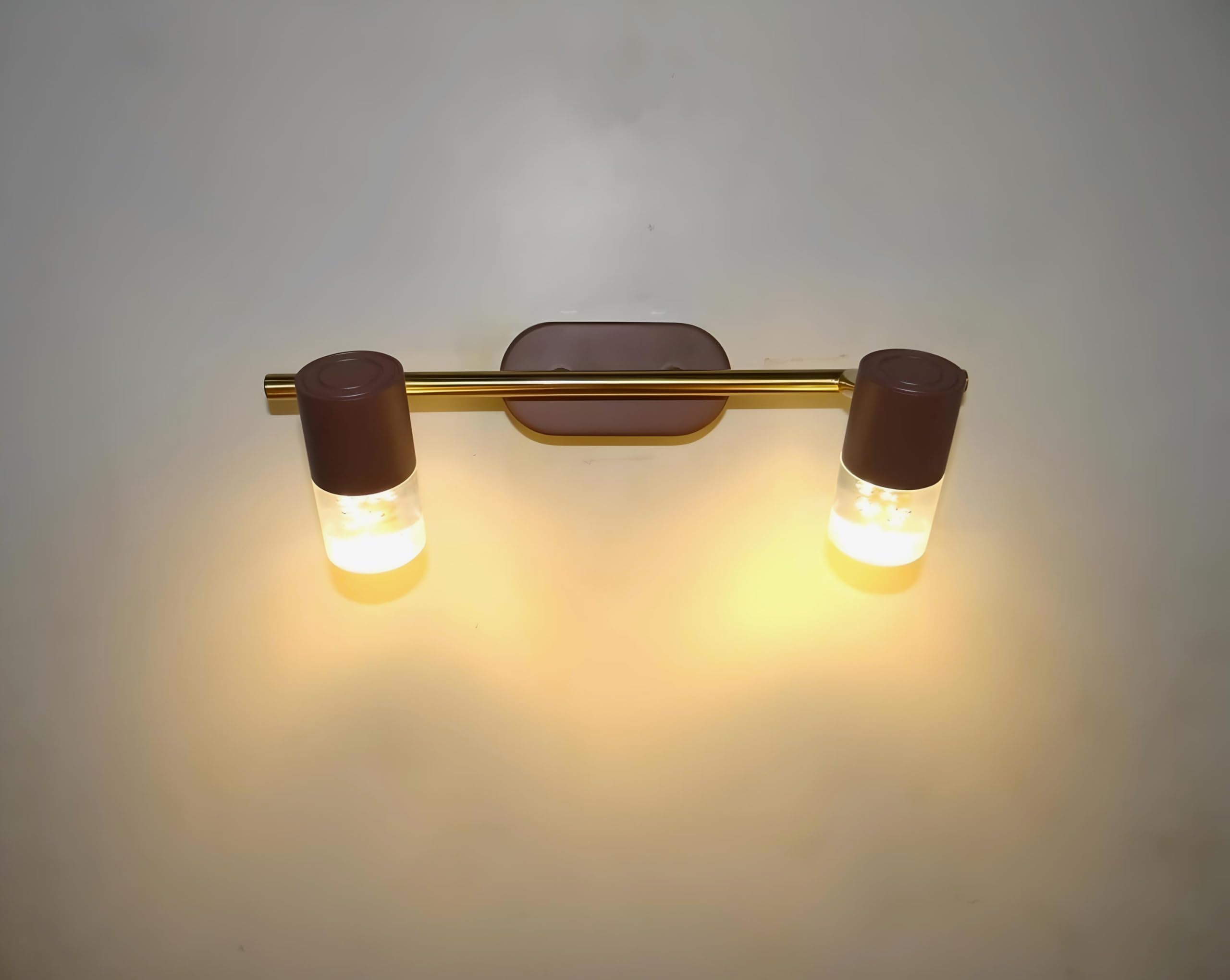 FILLISKA® 3 in 1 Double Wall spot/Picture/Display/Mirror Light with Adjustable Head and Colour Changing Function (RoseGold-397)