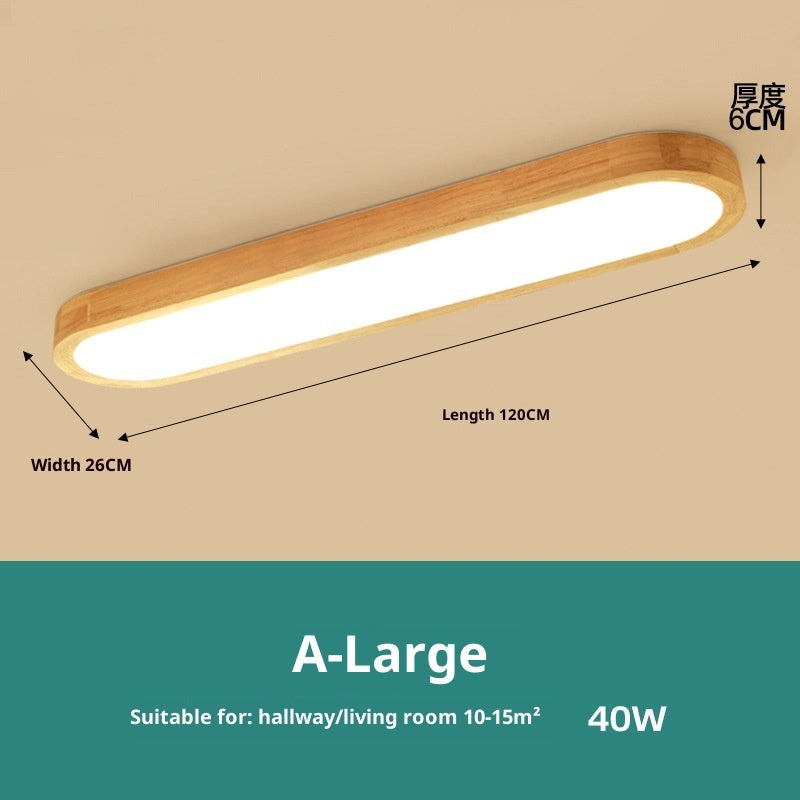 Puzzle Ceiling Lamp Strip Solid Wood Lamp