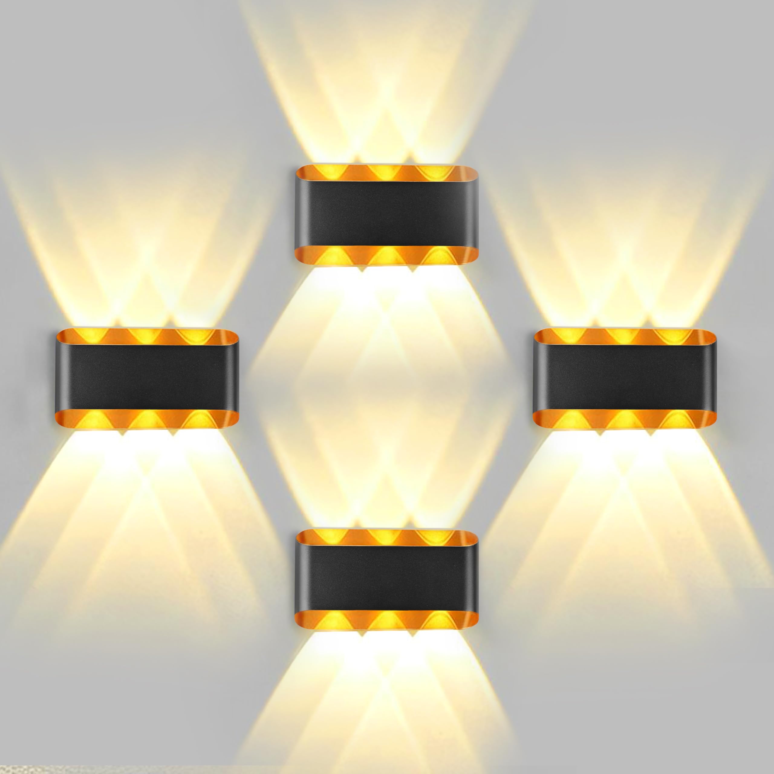 Gesto 10W Waterproof Led Wall Light for Home Decoration – Up Down 2-Way LED Wall Lamp | IP65 Outdoor Fancy Wall Lights for Balcony,Gate,Elevation,Garden,Patio | Decorative Wall Mount Light -Pack of 1