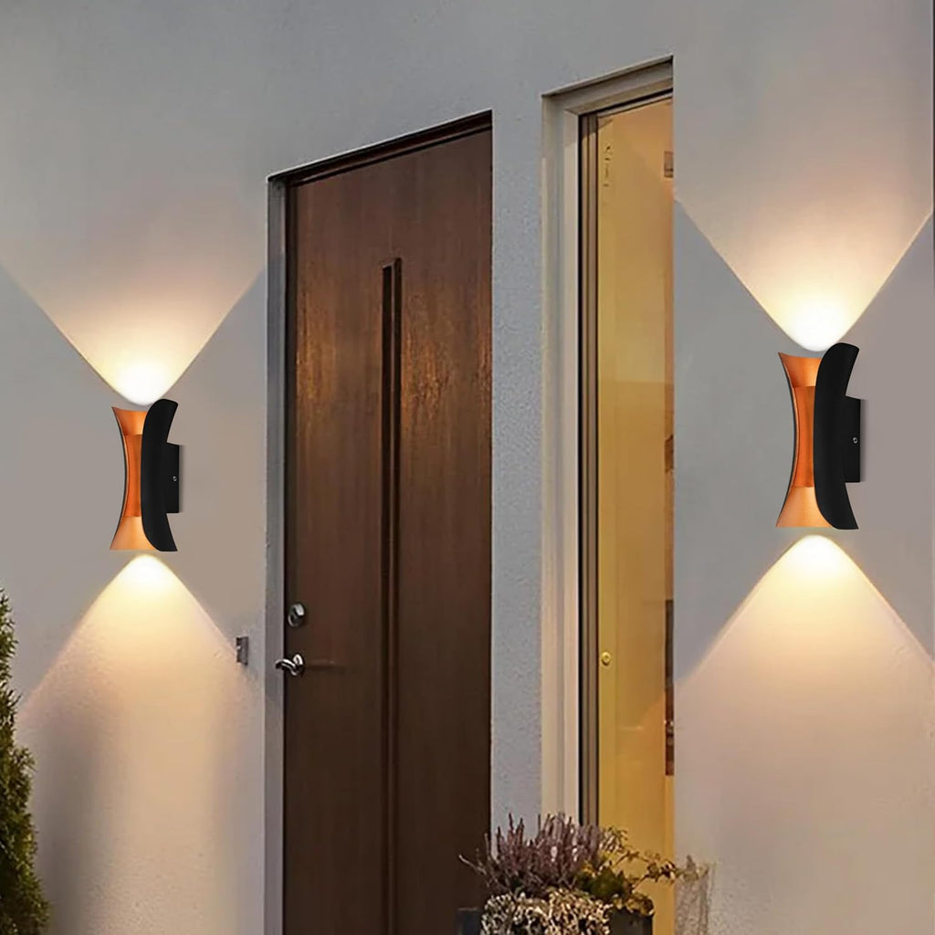 Gesto 10W Waterproof Led Wall Light for Home Decoration – Up Down 2-Way LED Wall Lamp | IP65 Outdoor Fancy Wall Lights for Balcony,Gate,Elevation,Garden,Patio | Decorative Wall Mount Light -Pack of 1