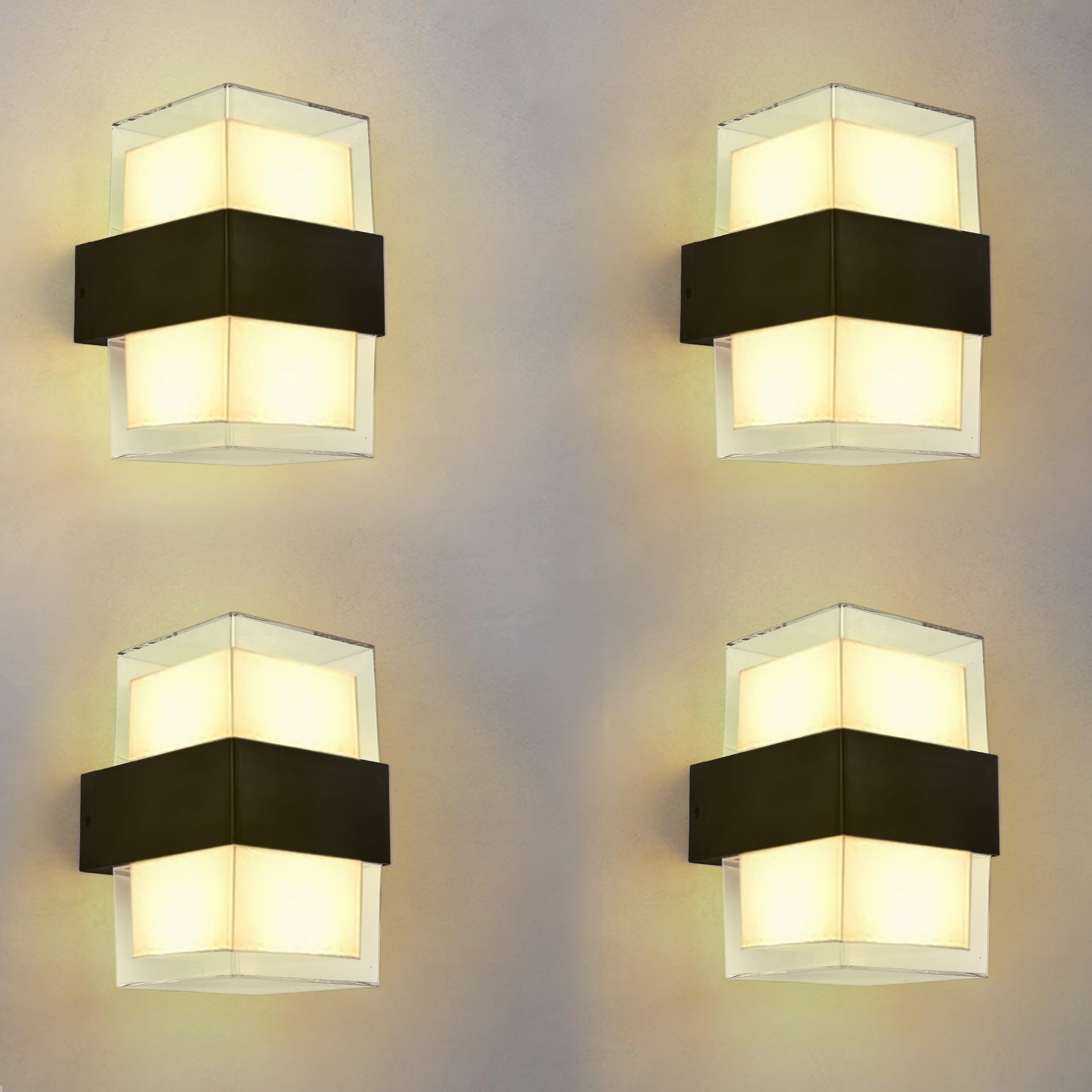 Gesto 10W Waterproof Led Wall Light for Home Decoration – Up Down 2-Way LED Wall Lamp | IP65 Outdoor Fancy Wall Lights for Balcony,Gate,Elevation,Garden,Patio | Decorative Wall Mount Light -Pack of 1