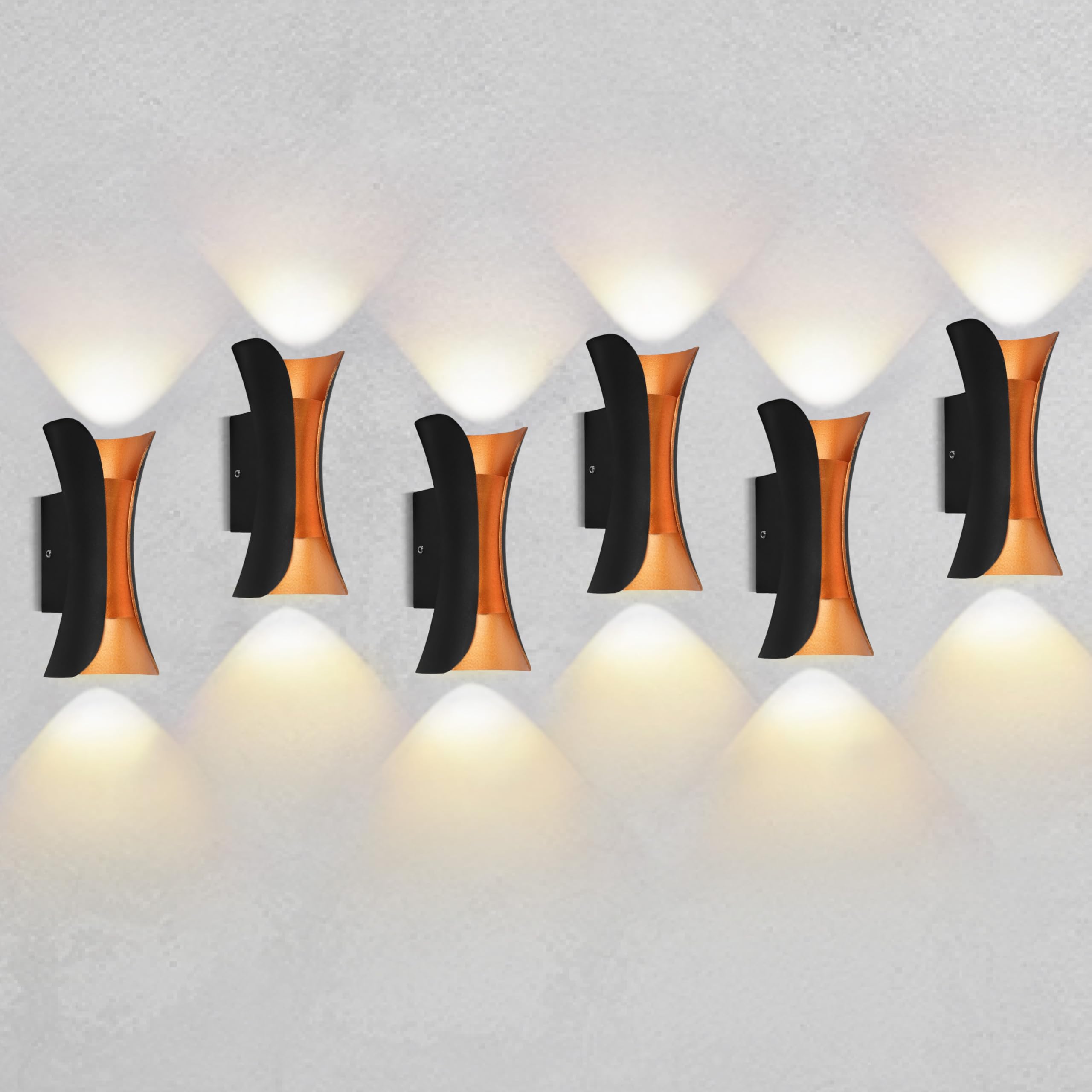 Gesto 10W Waterproof Led Wall Light for Home Decoration – Up Down 2-Way LED Wall Lamp | IP65 Outdoor Fancy Wall Lights for Balcony,Gate,Elevation,Garden,Patio | Decorative Wall Mount Light -Pack of 1