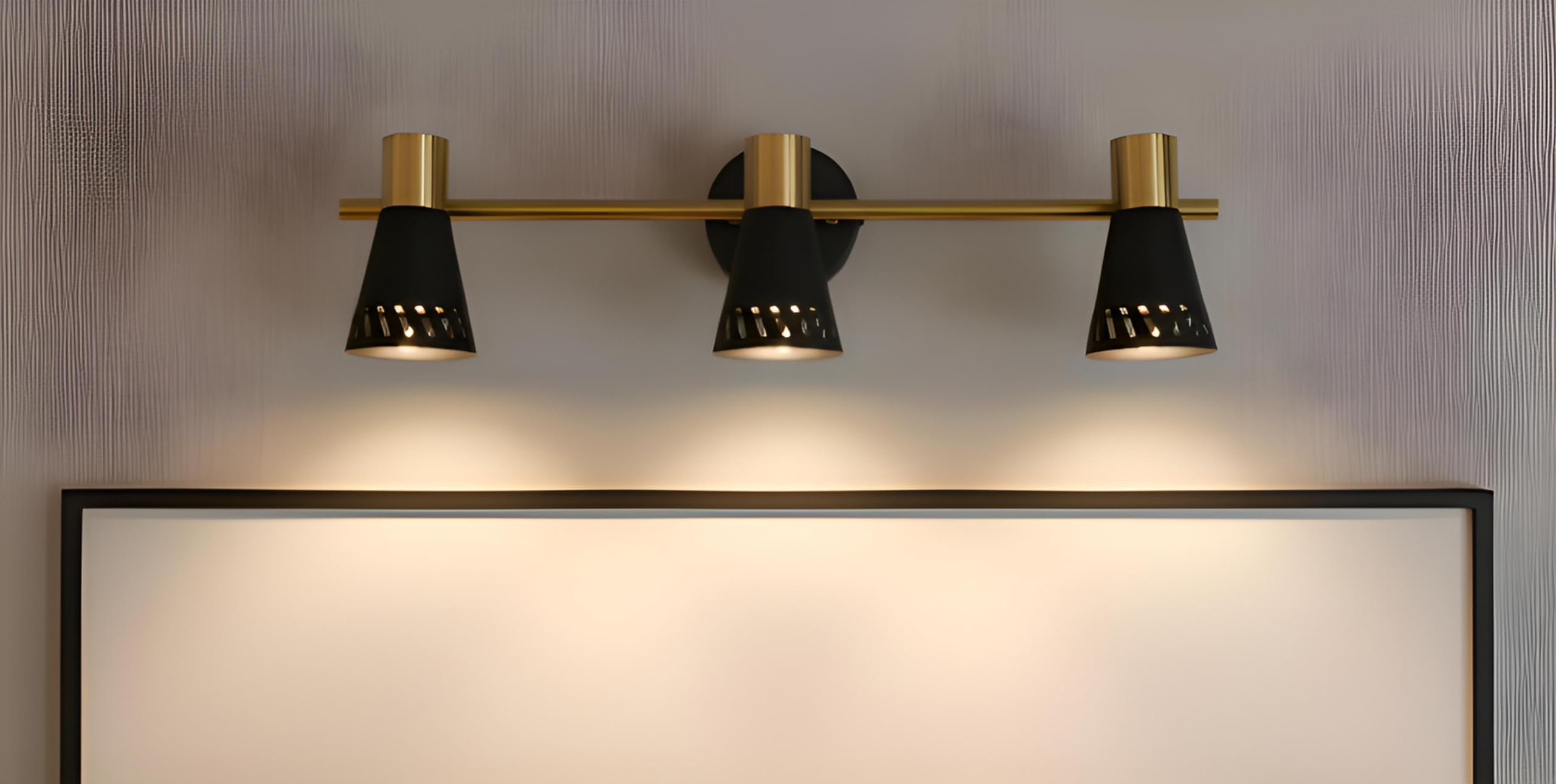 FILLISKA® 3 in 1 Double Wall spot/Picture/Display/Mirror Light with Adjustable Head and Colour Changing Function (RoseGold-397)