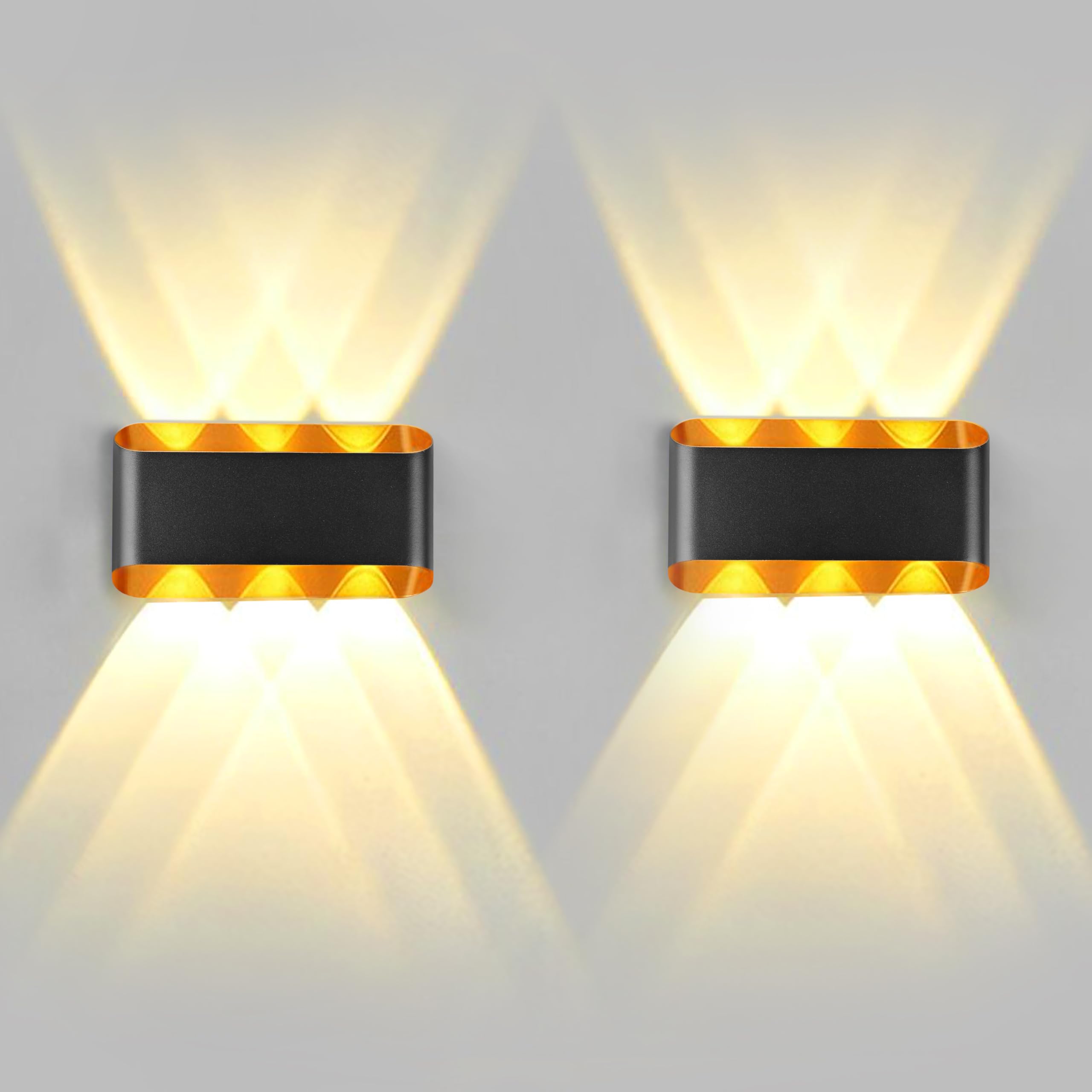 Gesto 10W Waterproof Led Wall Light for Home Decoration – Up Down 2-Way LED Wall Lamp | IP65 Outdoor Fancy Wall Lights for Balcony,Gate,Elevation,Garden,Patio | Decorative Wall Mount Light -Pack of 1