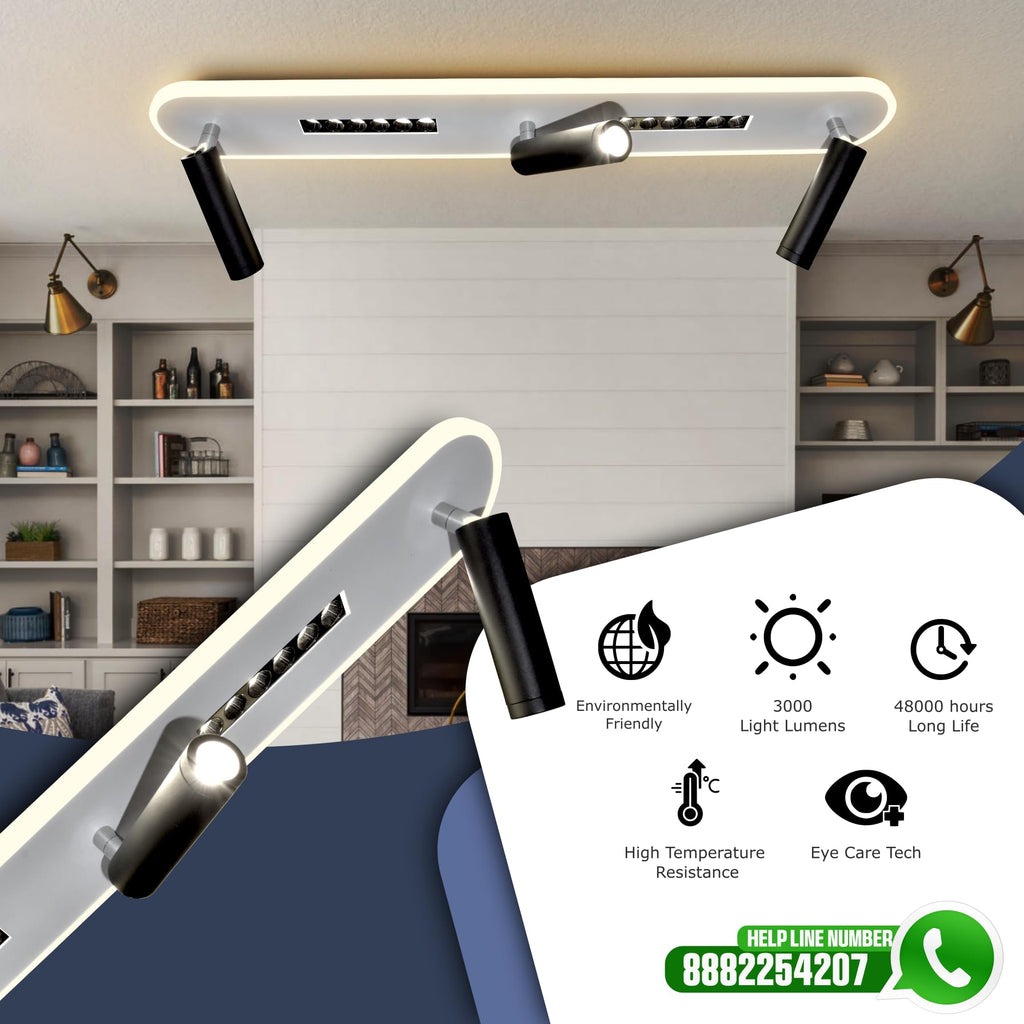 30W  LED Ceiling Light | Modern Decorative | Warm White | Bedroom, Living Room, Dining, Office | Home | 1 Year Warranty