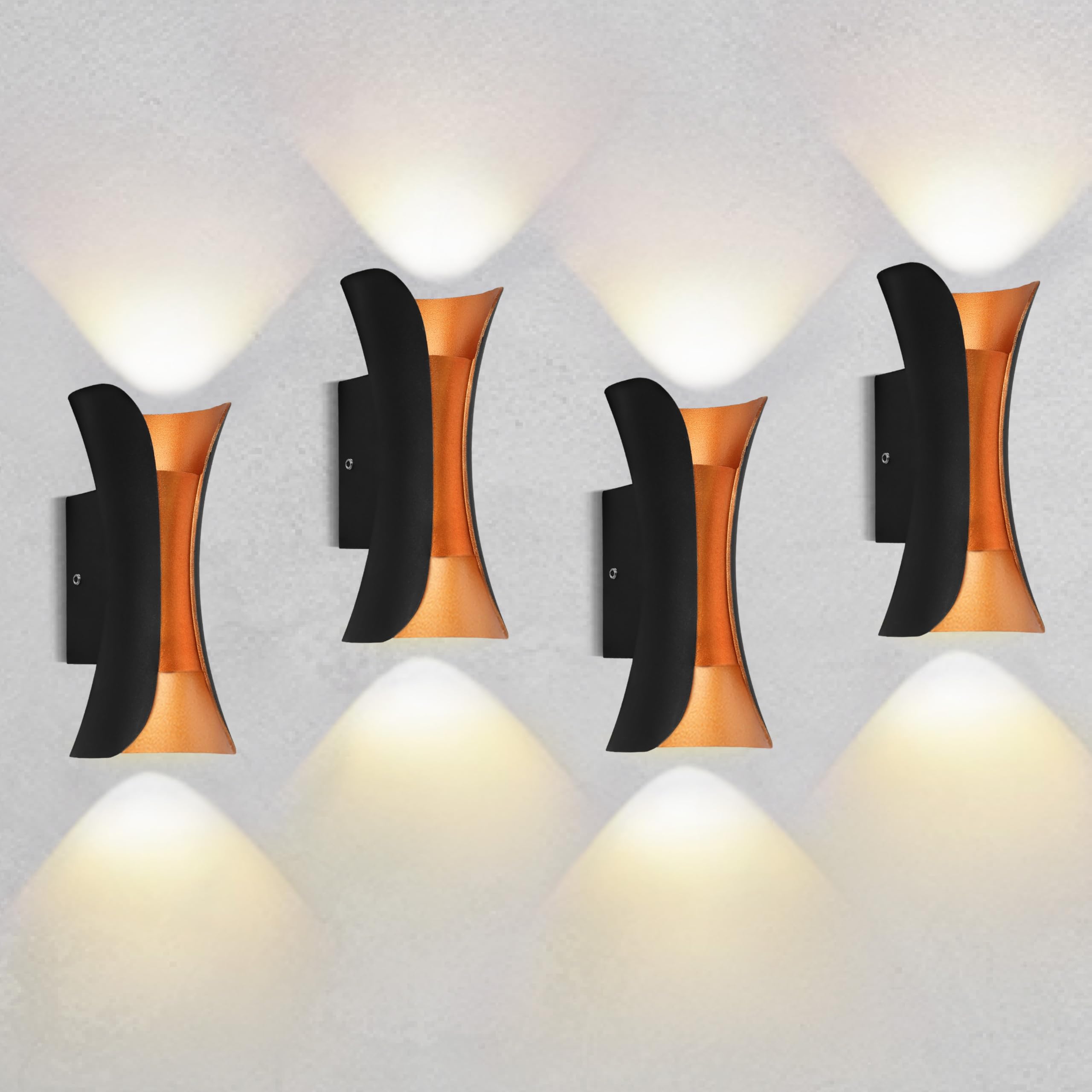 Gesto 10W Waterproof Led Wall Light for Home Decoration – Up Down 2-Way LED Wall Lamp | IP65 Outdoor Fancy Wall Lights for Balcony,Gate,Elevation,Garden,Patio | Decorative Wall Mount Light -Pack of 1