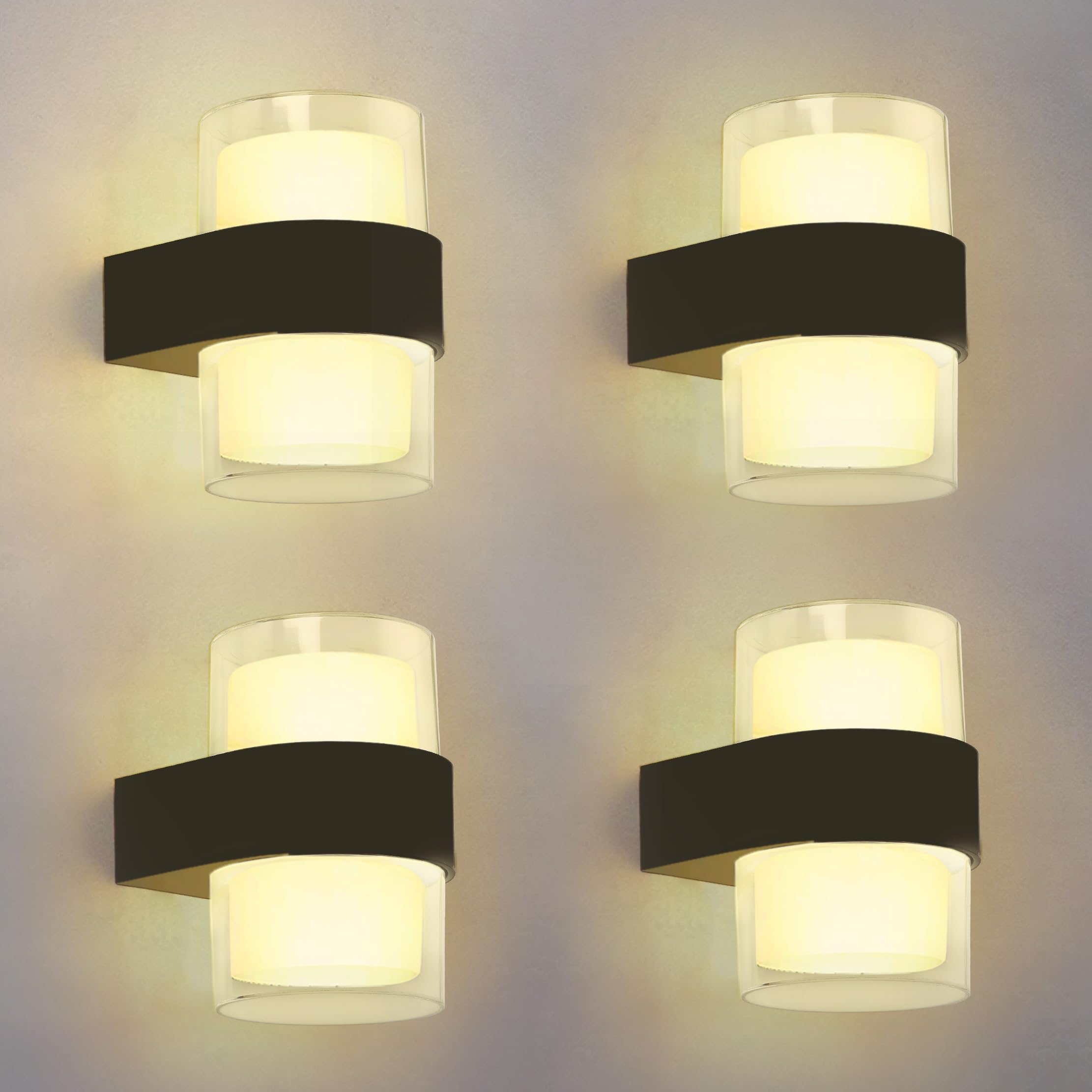 Gesto 10W Waterproof Led Wall Light for Home Decoration – Up Down 2-Way LED Wall Lamp | IP65 Outdoor Fancy Wall Lights for Balcony,Gate,Elevation,Garden,Patio | Decorative Wall Mount Light -Pack of 1