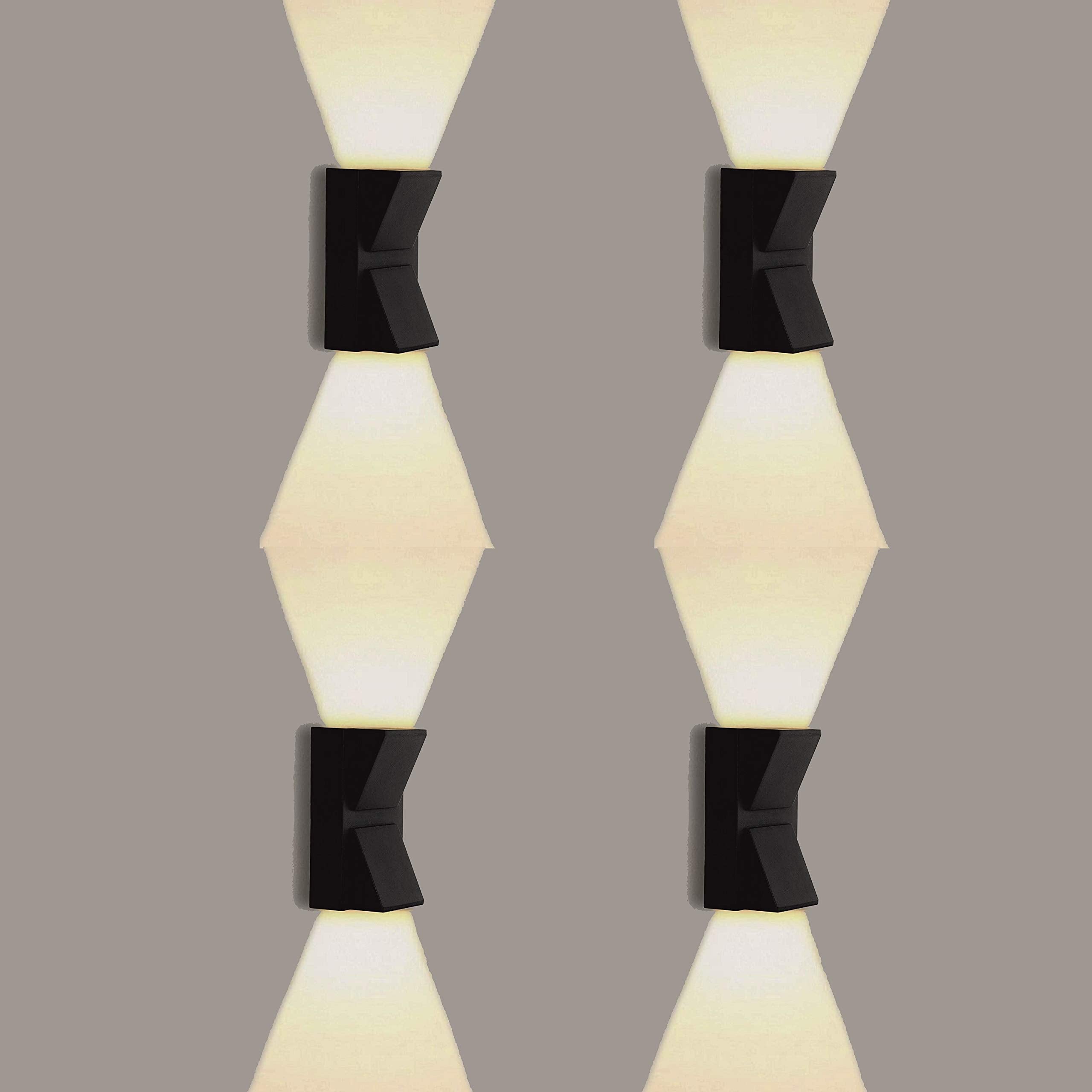 Gesto 10W Waterproof Led Wall Light for Home Decoration – Up Down 2-Way LED Wall Lamp | IP65 Outdoor Fancy Wall Lights for Balcony,Gate,Elevation,Garden,Patio | Decorative Wall Mount Light -Pack of 1