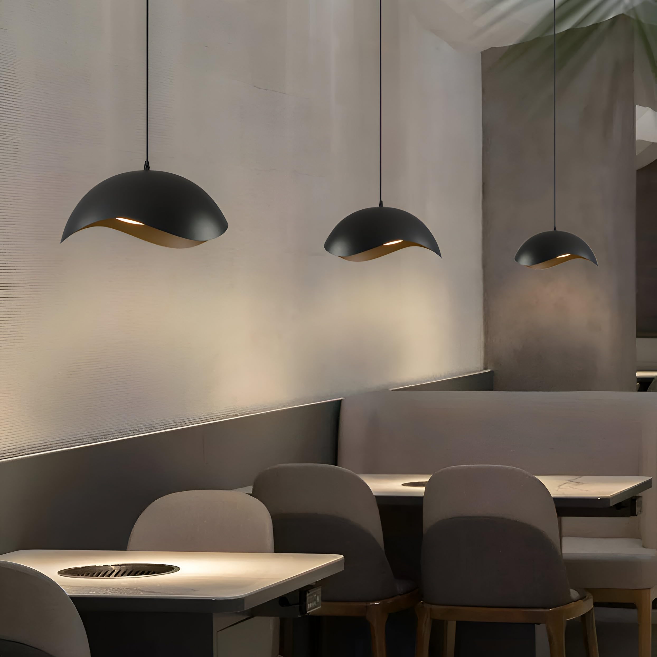 Smartway® - Black Genaro Hanging Ceiling Lamps Pendant Light for Bedroom| Living Room| Restaurants| Dining| Coffee Shop| Home and Office E27 Socket + (Bulb Not Included)