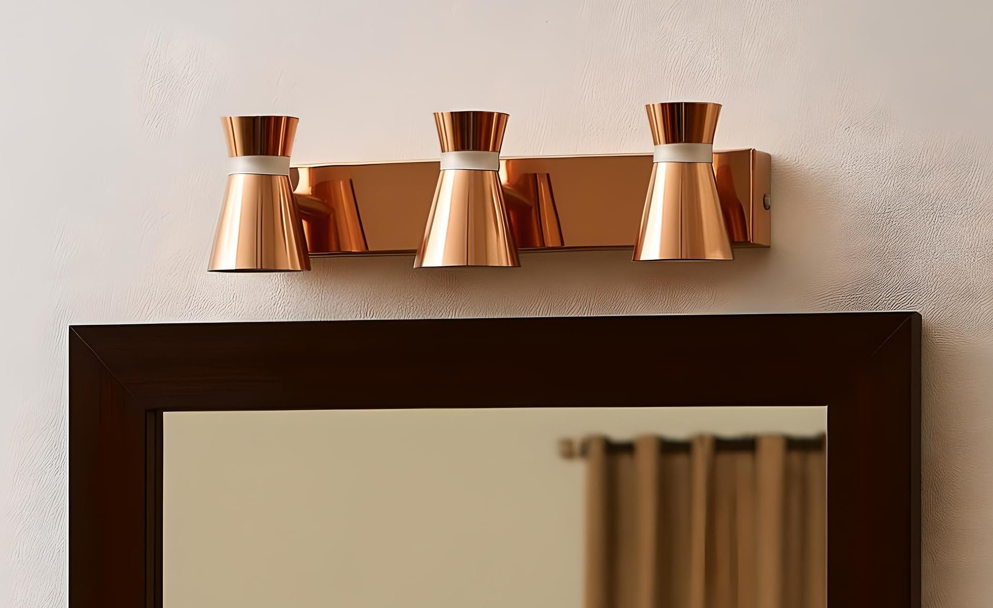 FILLISKA® 3 in 1 Double Wall spot/Picture/Display/Mirror Light with Adjustable Head and Colour Changing Function (RoseGold-397)