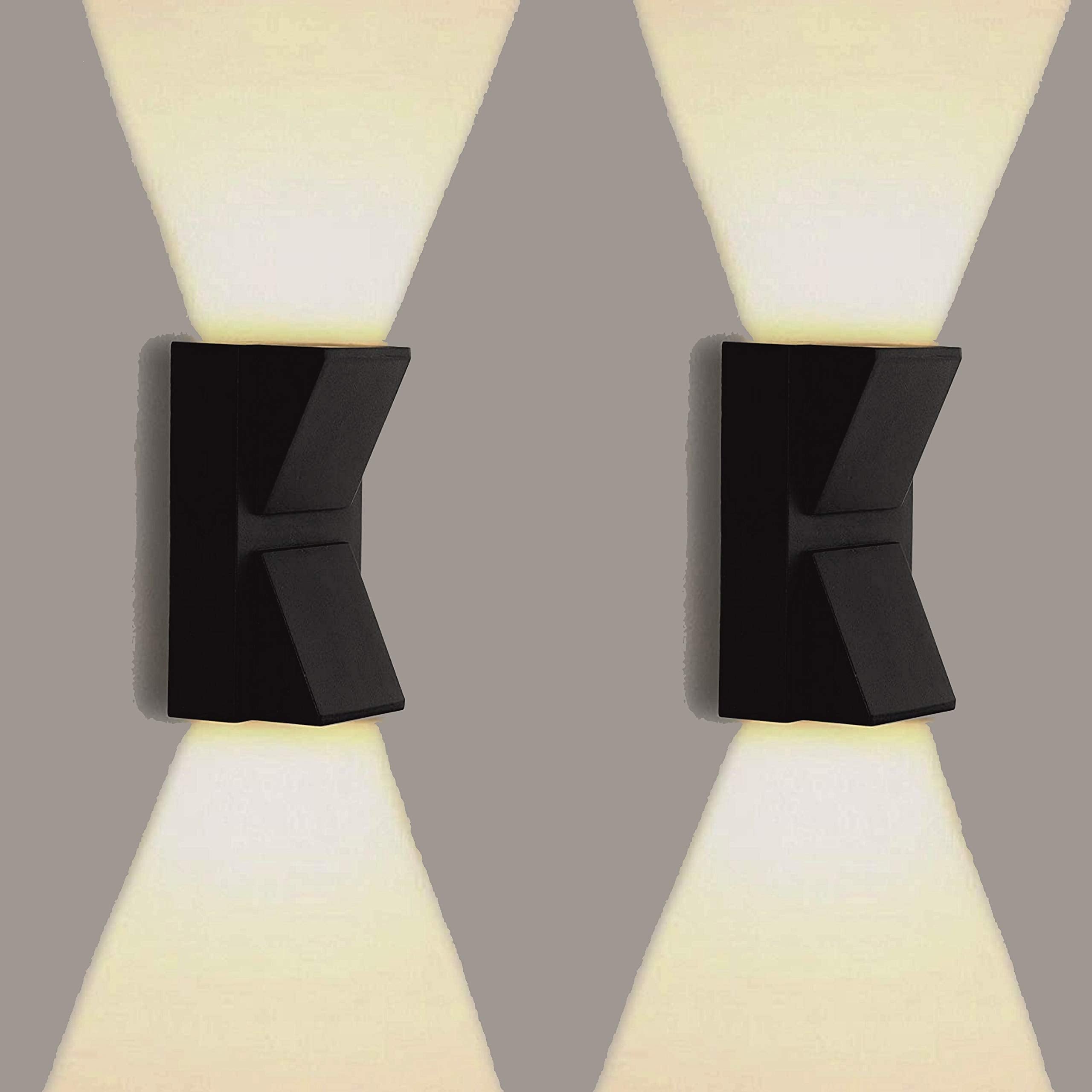 Gesto 10W Waterproof Led Wall Light for Home Decoration – Up Down 2-Way LED Wall Lamp | IP65 Outdoor Fancy Wall Lights for Balcony,Gate,Elevation,Garden,Patio | Decorative Wall Mount Light -Pack of 1