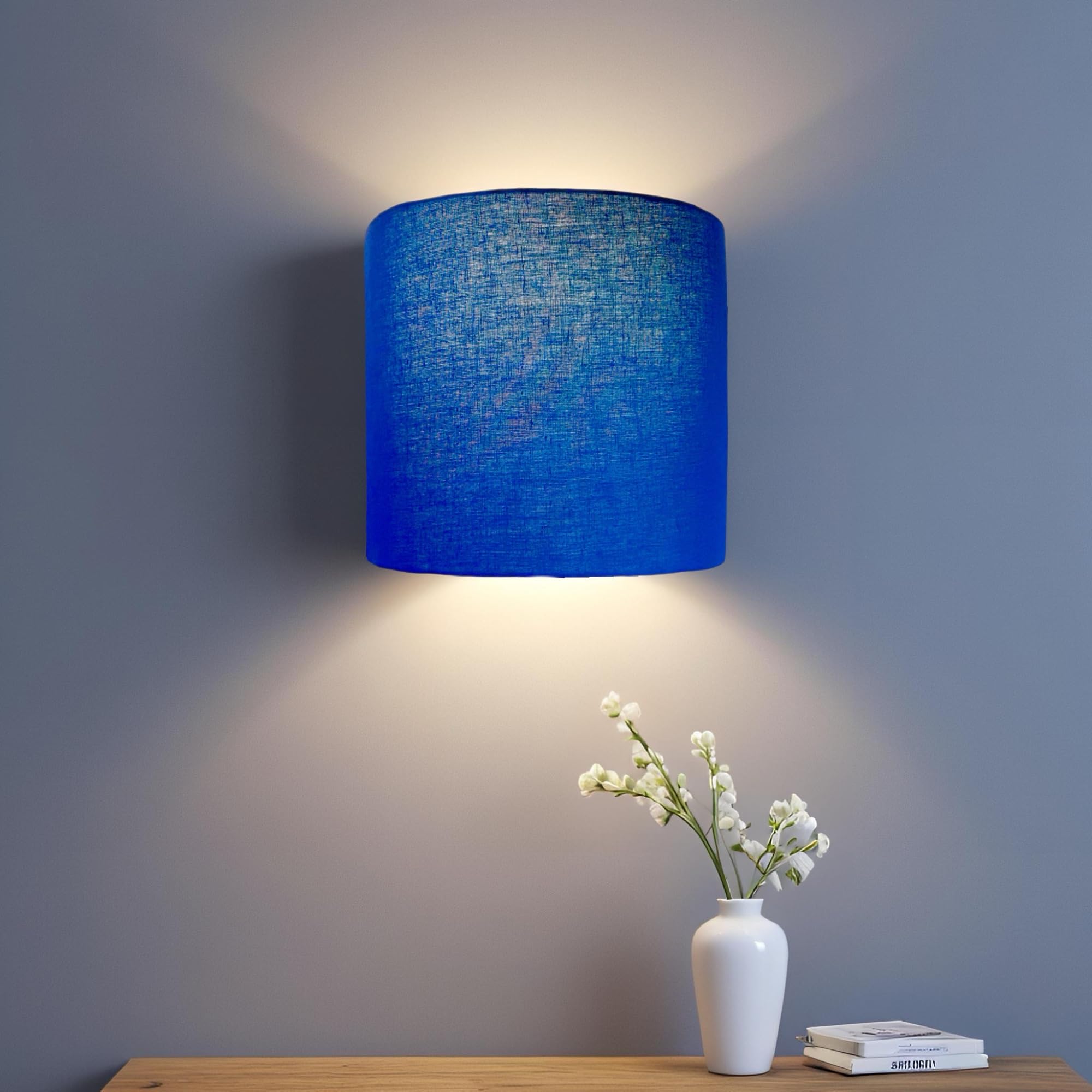 Handicraft Wall Lamp, Wall Lamps for Living Room and Home Plug-in Wall Sconce Lighting for Bedroom Bedside, Living Room, Kitchen, Hallway, Wall Mounted Light Fixtures (Jute)