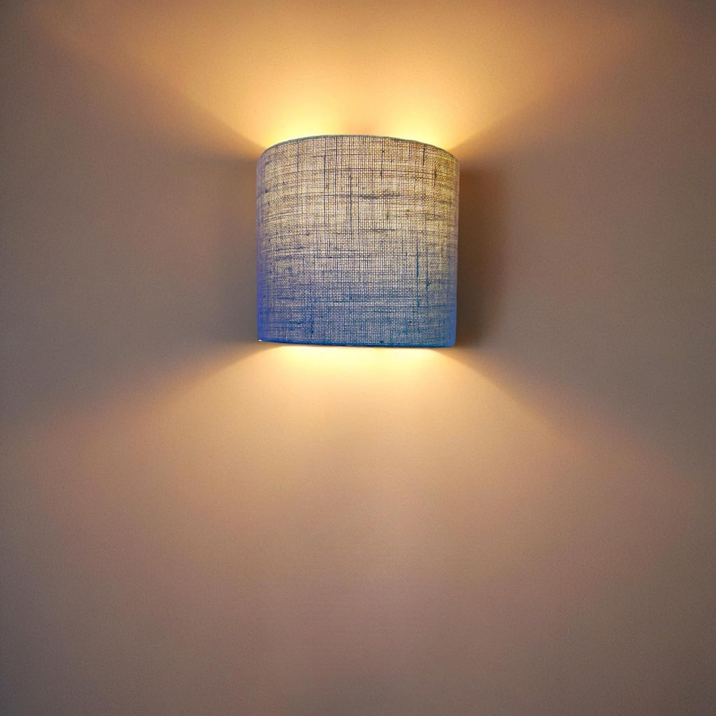 Handicraft Wall Lamp, Wall Lamps for Living Room and Home Plug-in Wall Sconce Lighting for Bedroom Bedside, Living Room, Kitchen, Hallway, Wall Mounted Light Fixtures (Jute)