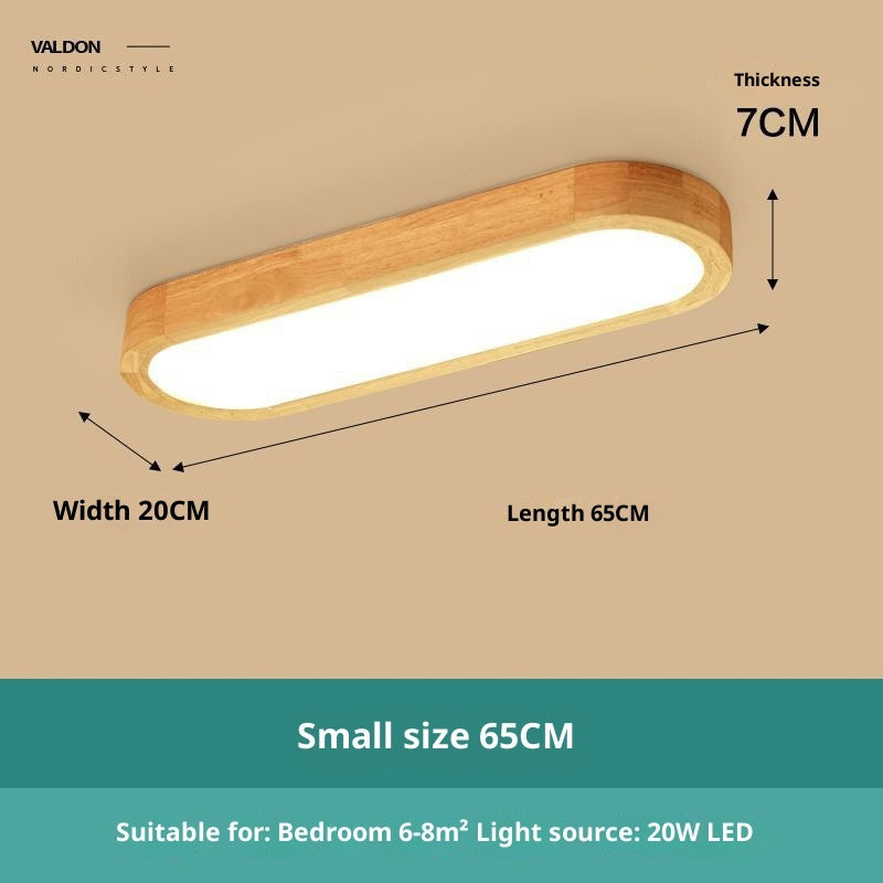Puzzle Ceiling Lamp Strip Solid Wood Lamp