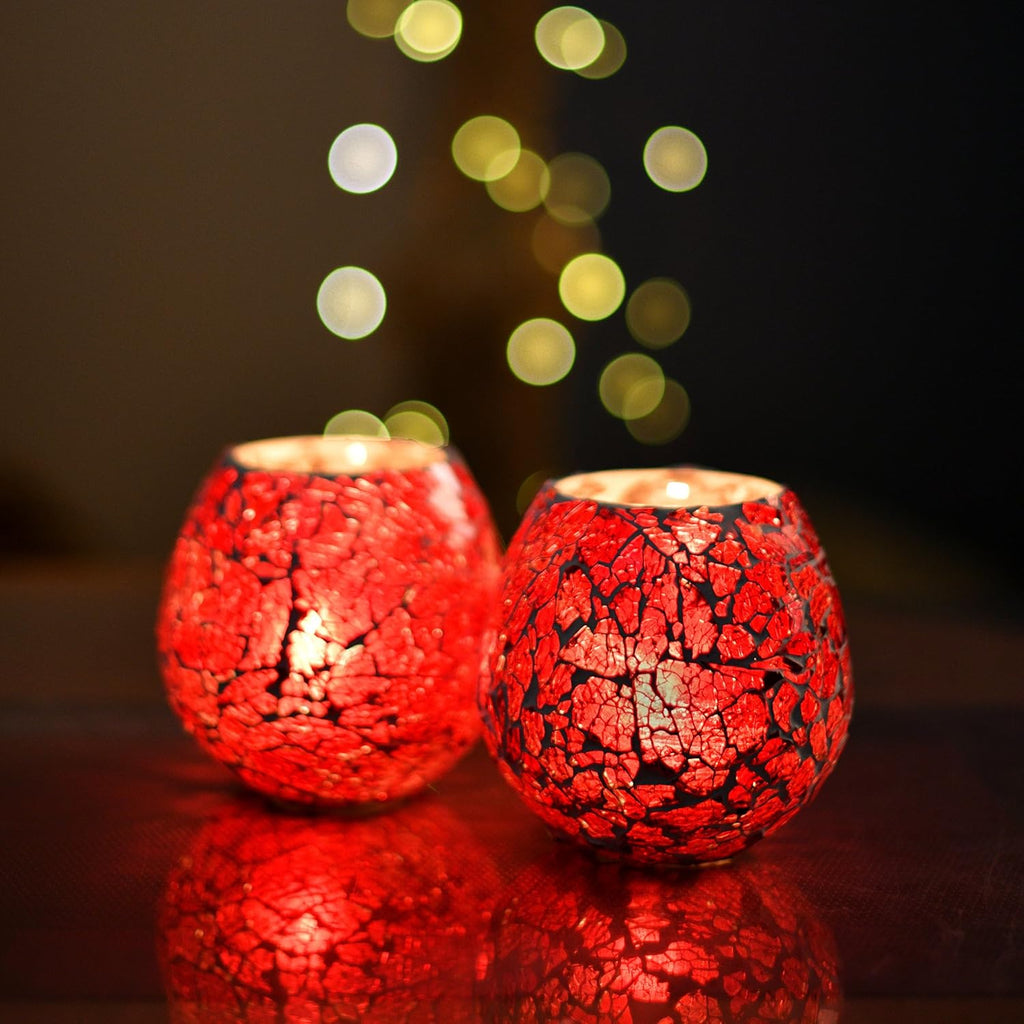 Homesake® Wall Candle Sconce Set of 2 Wrought Iron Candle Holder Hanging Wall Mounted Candle Sconces for Living Room Home Decor, Black with Glass and Free T-Light Candles (Eye Yellow Gold)