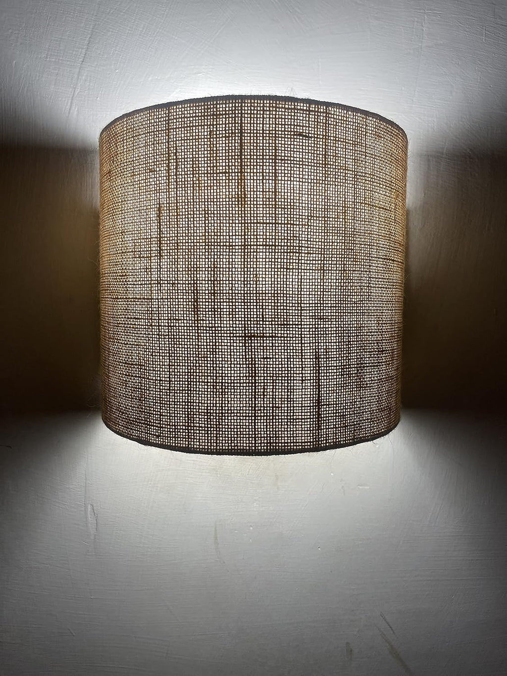 Handicraft Wall Lamp, Wall Lamps for Living Room and Home Plug-in Wall Sconce Lighting for Bedroom Bedside, Living Room, Kitchen, Hallway, Wall Mounted Light Fixtures (Jute)