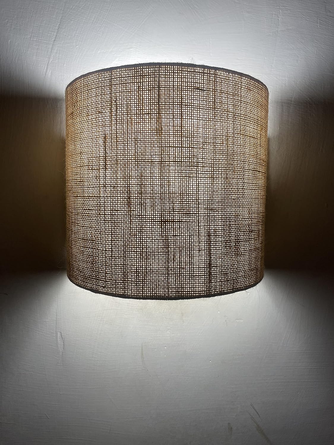 Handicraft Wall Lamp, Wall Lamps for Living Room and Home Plug-in Wall Sconce Lighting for Bedroom Bedside, Living Room, Kitchen, Hallway, Wall Mounted Light Fixtures (Jute)