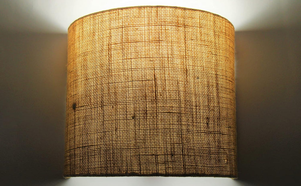 Handicraft Wall Lamp, Wall Lamps for Living Room and Home Plug-in Wall Sconce Lighting for Bedroom Bedside, Living Room, Kitchen, Hallway, Wall Mounted Light Fixtures (Jute)