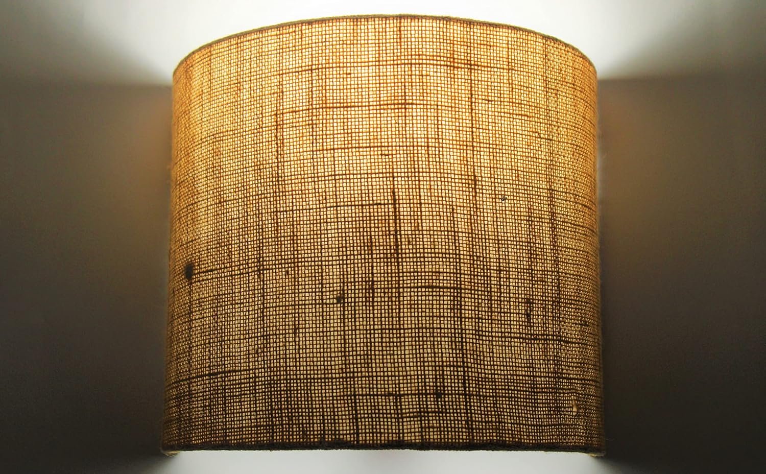 Handicraft Wall Lamp, Wall Lamps for Living Room and Home Plug-in Wall Sconce Lighting for Bedroom Bedside, Living Room, Kitchen, Hallway, Wall Mounted Light Fixtures (Jute)