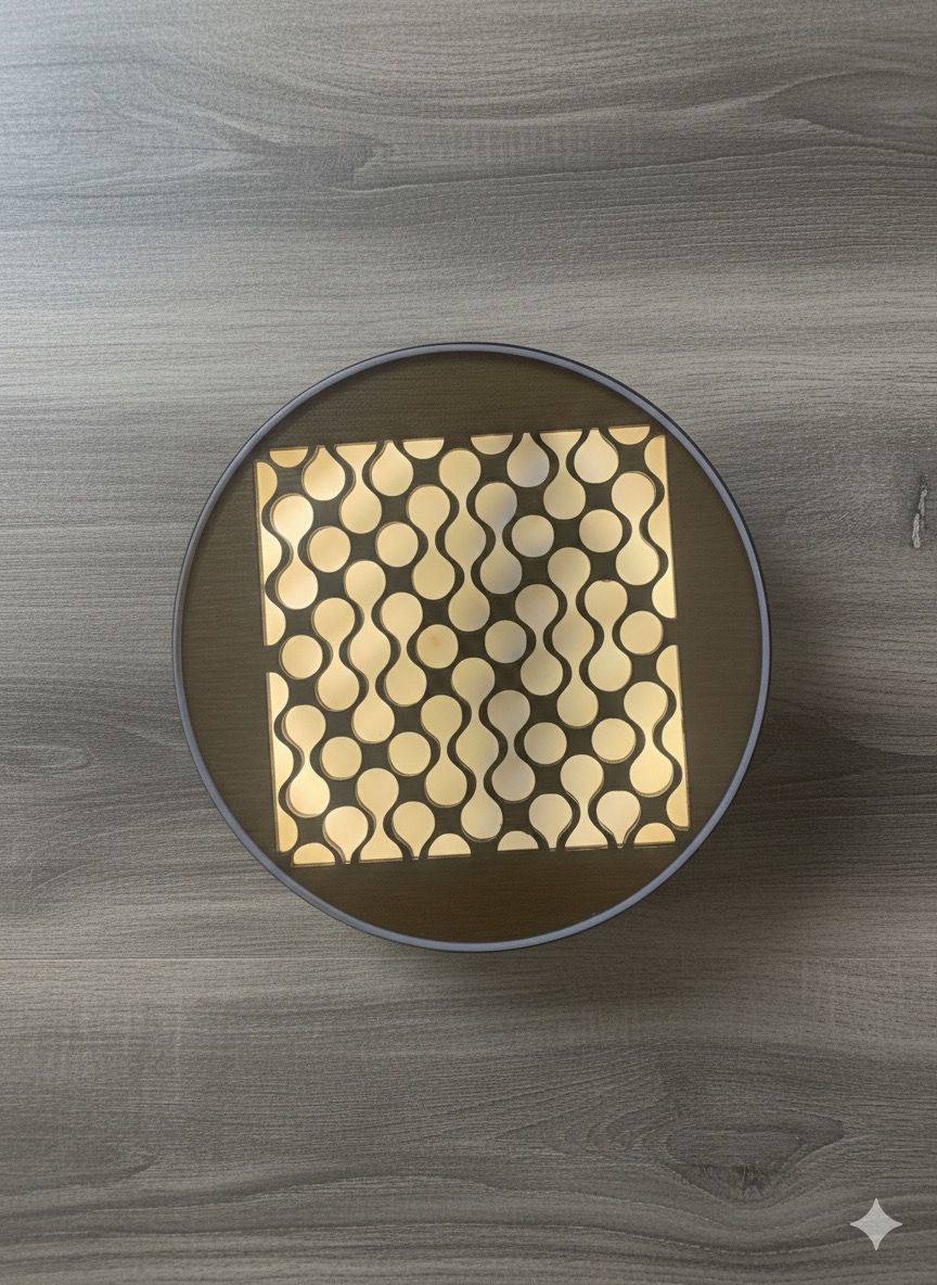 stylish and modern led wooden wall decor light for home and office